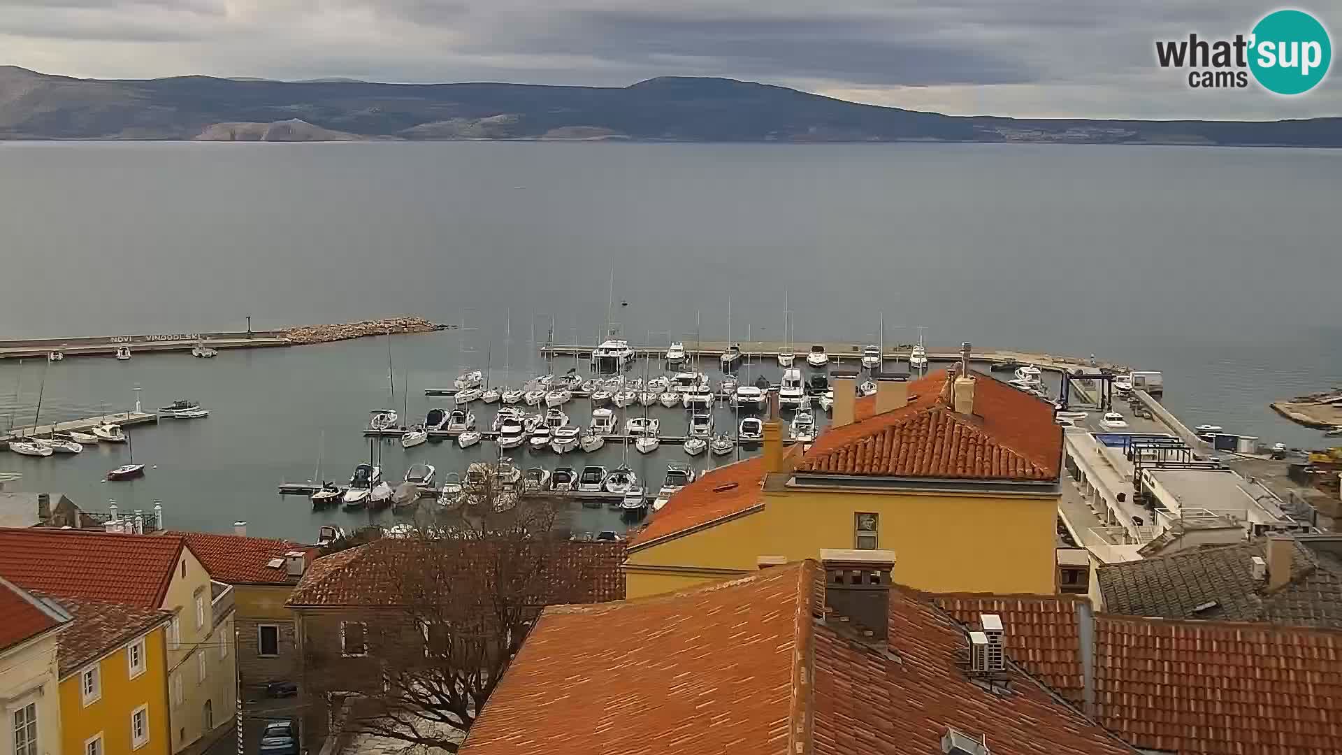 Panoramic Novi Vinodolski livecam Dalmatien