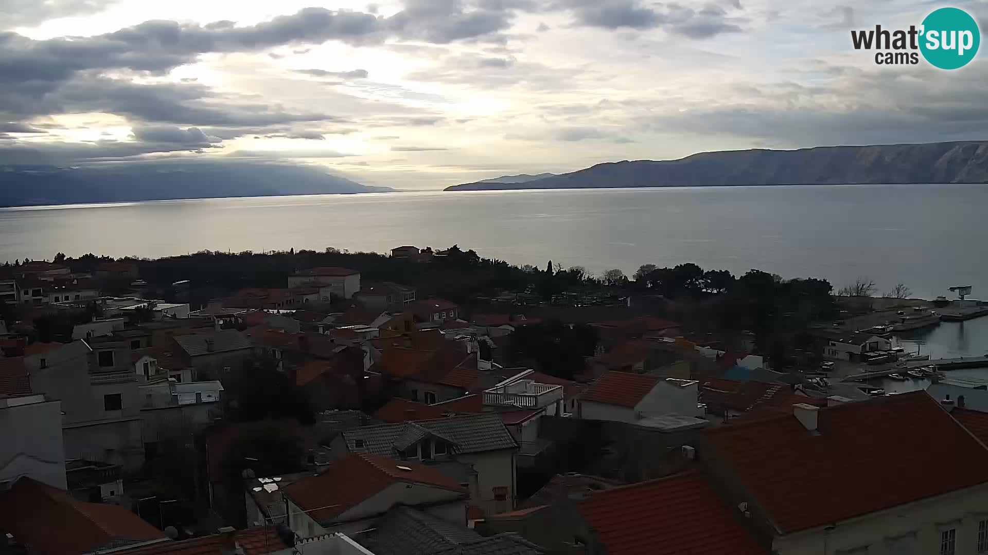 Novi Vinodolski panorama – Dalmacija web kamera