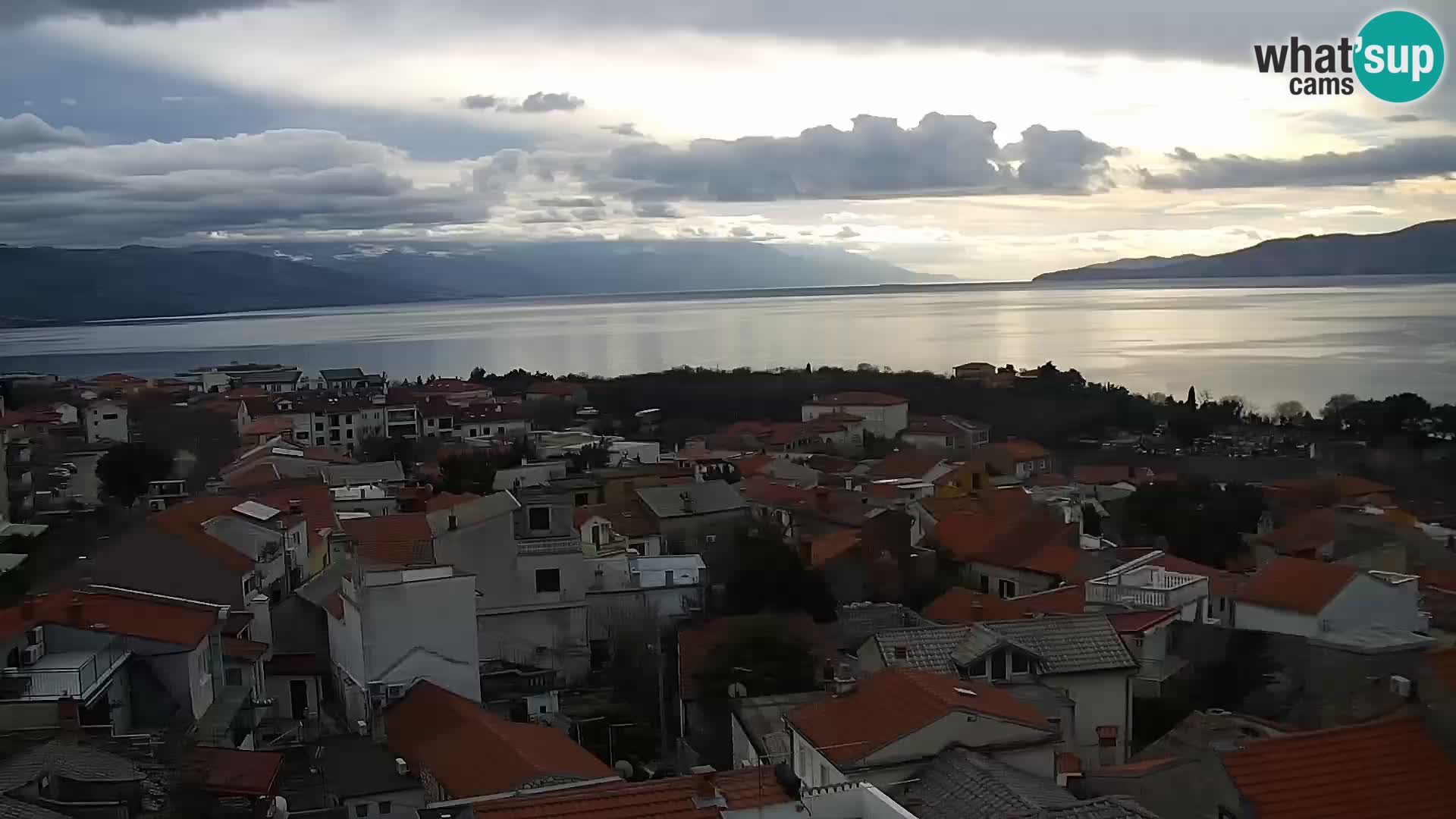 Panoramic Novi Vinodolski livecam Dalmatien