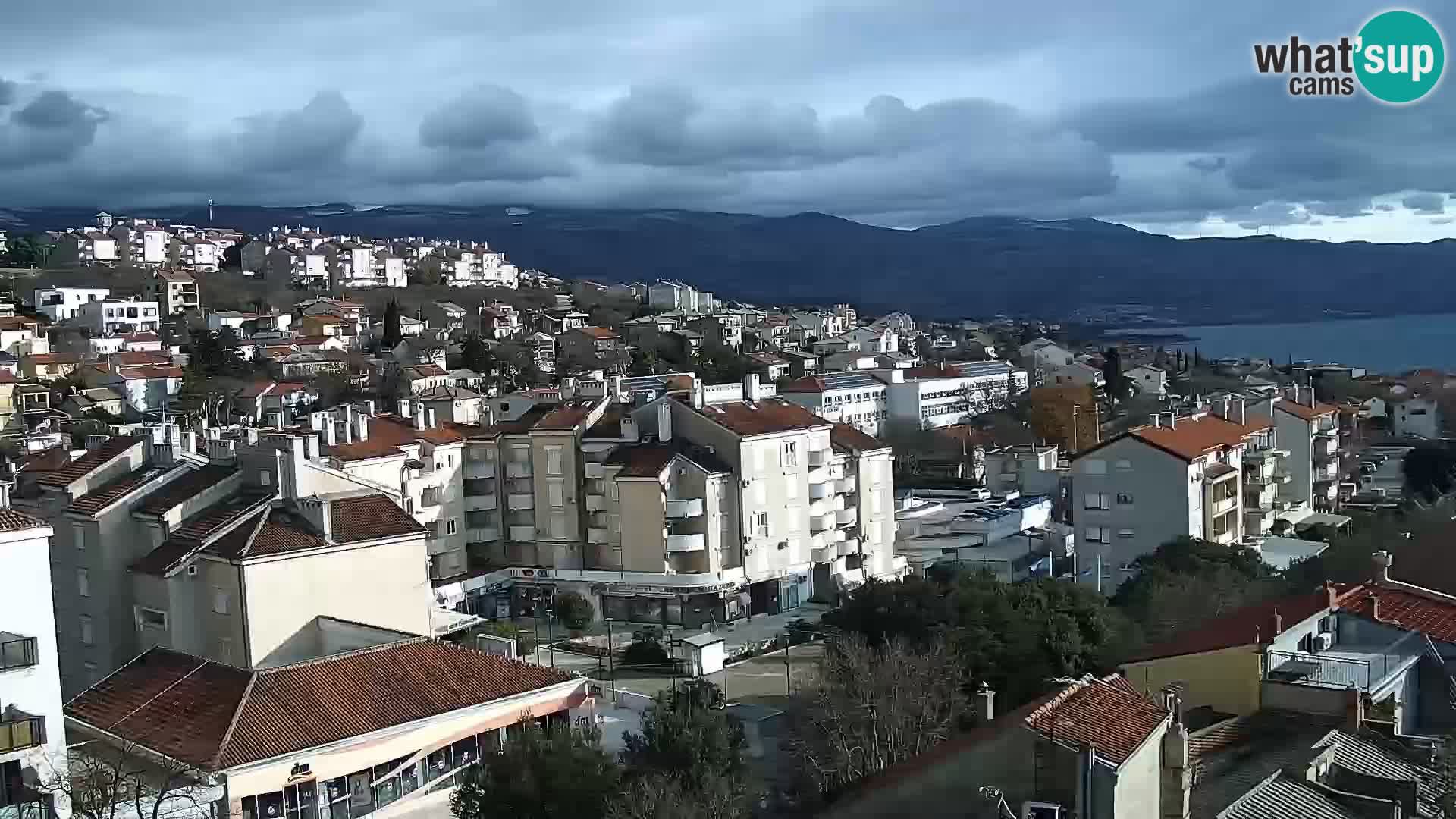 Panorama Novi Vinodolski live cam Dalmatie