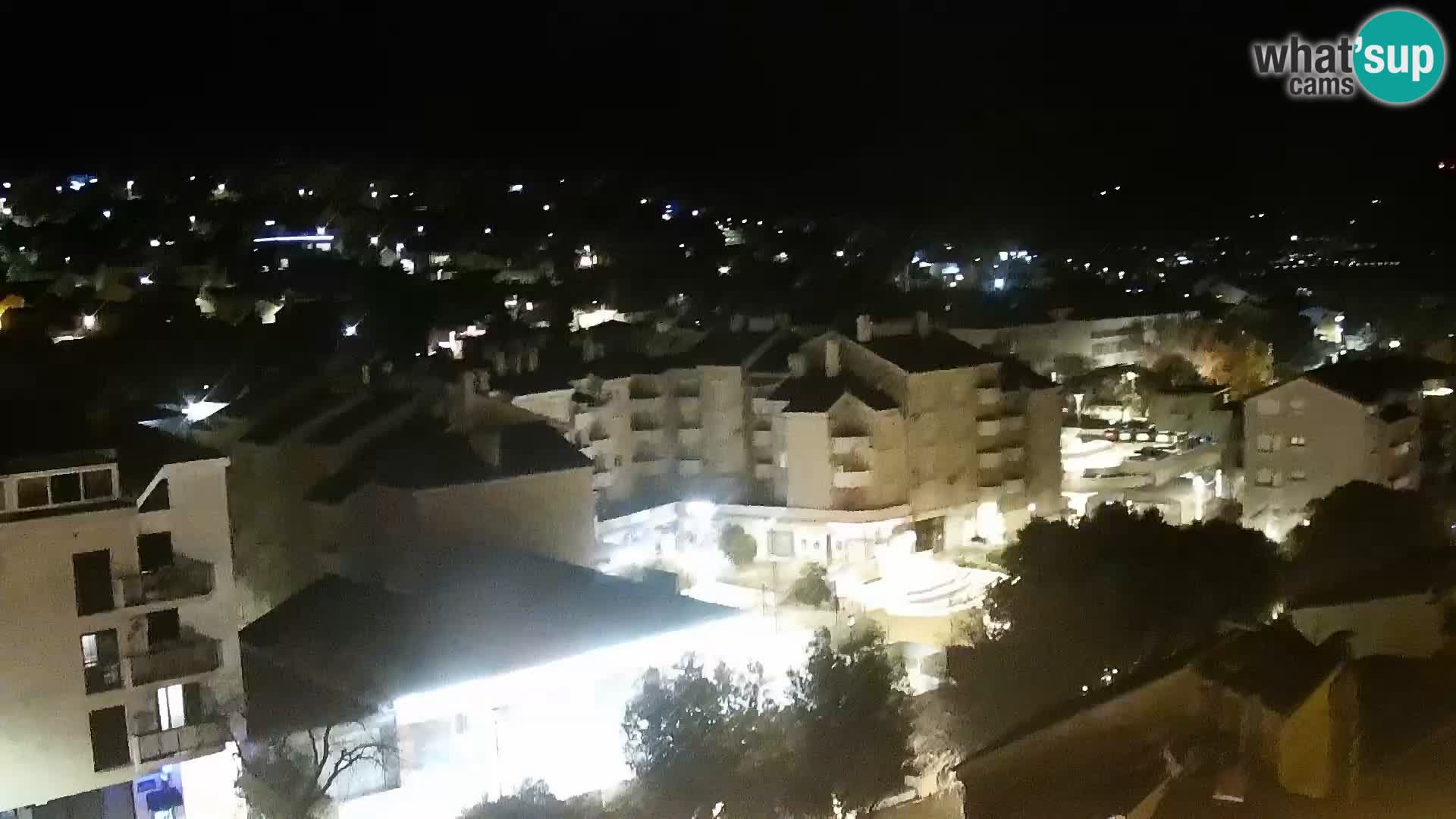 Panorama Novi Vinodolski live cam Dalmatie