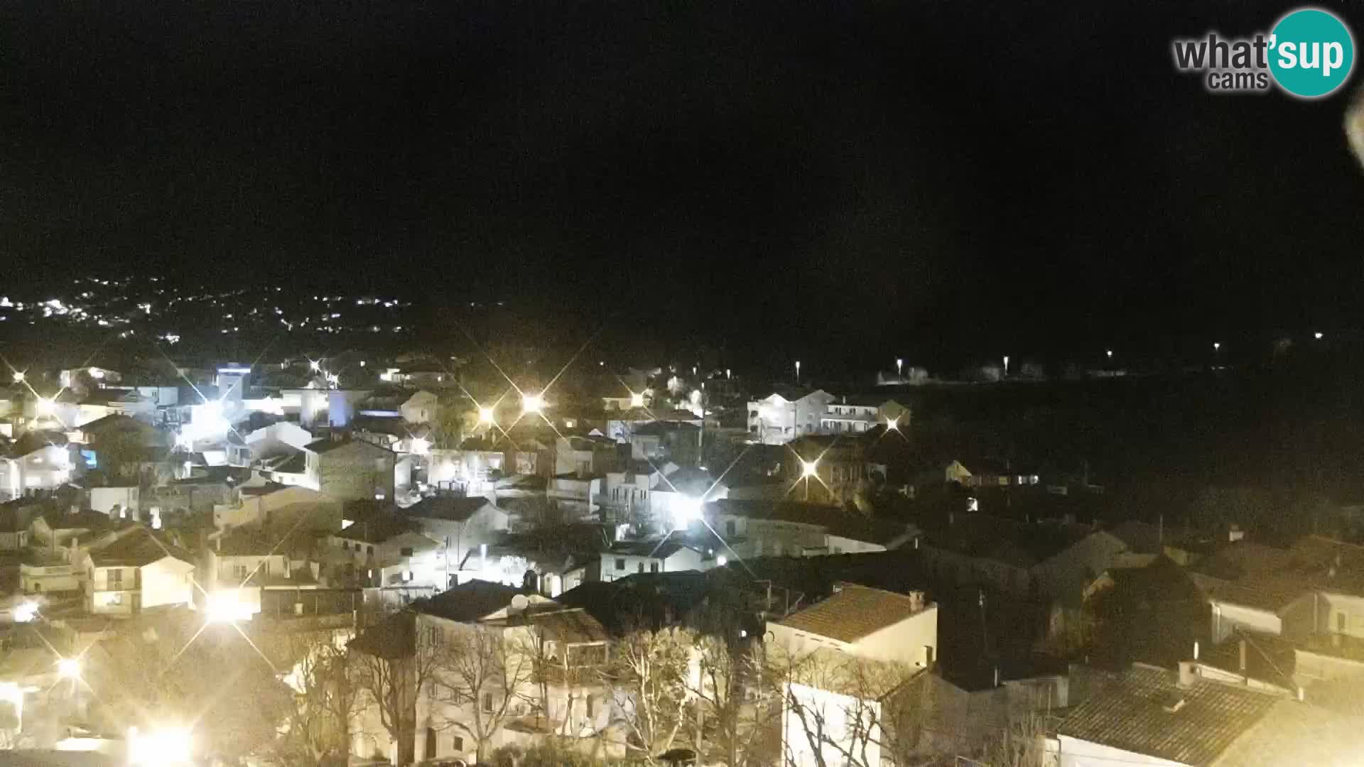 Panorama Novi Vinodolski live cam Dalmatie