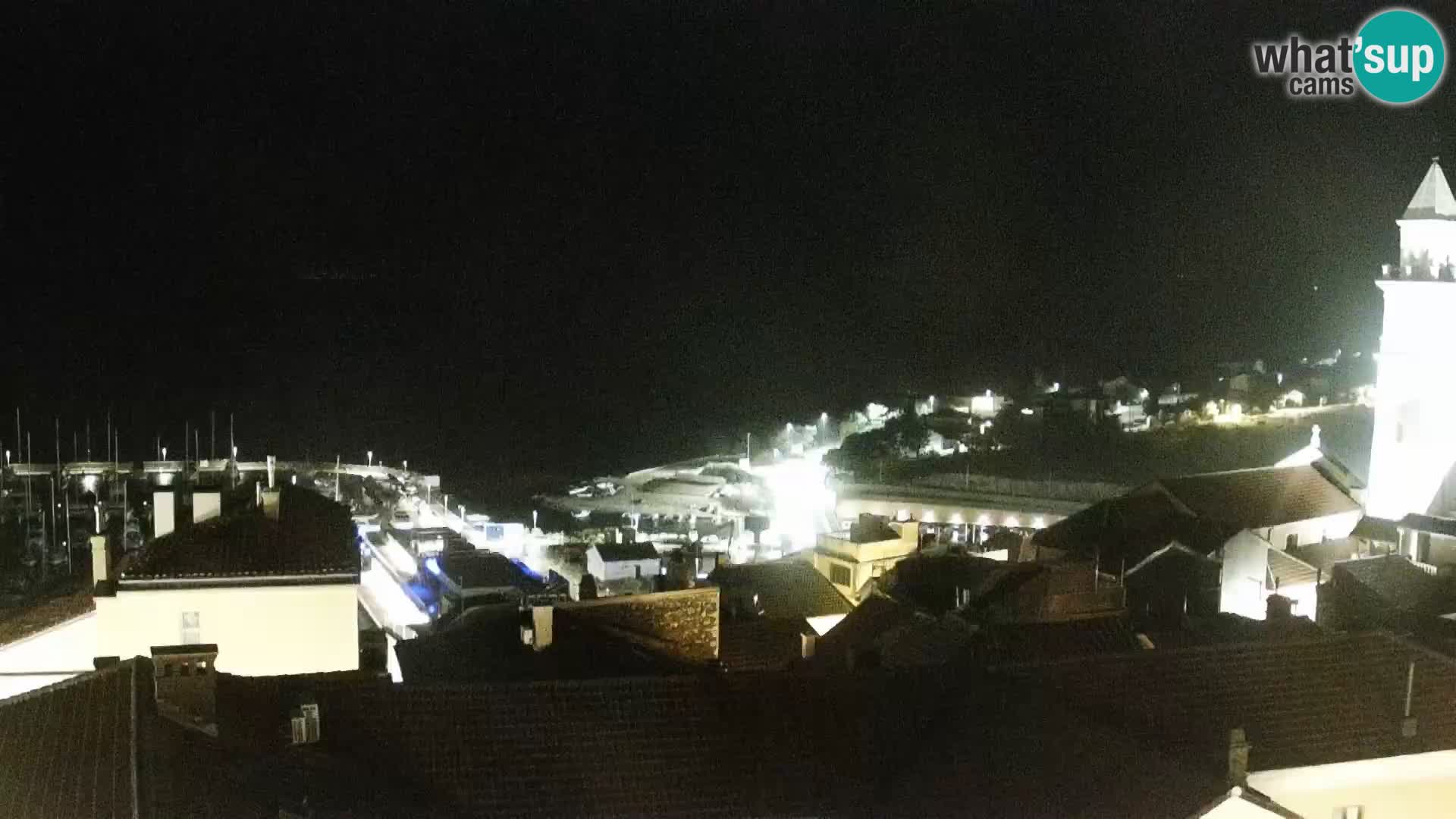 Panorama Novi Vinodolski live cam Dalmatie