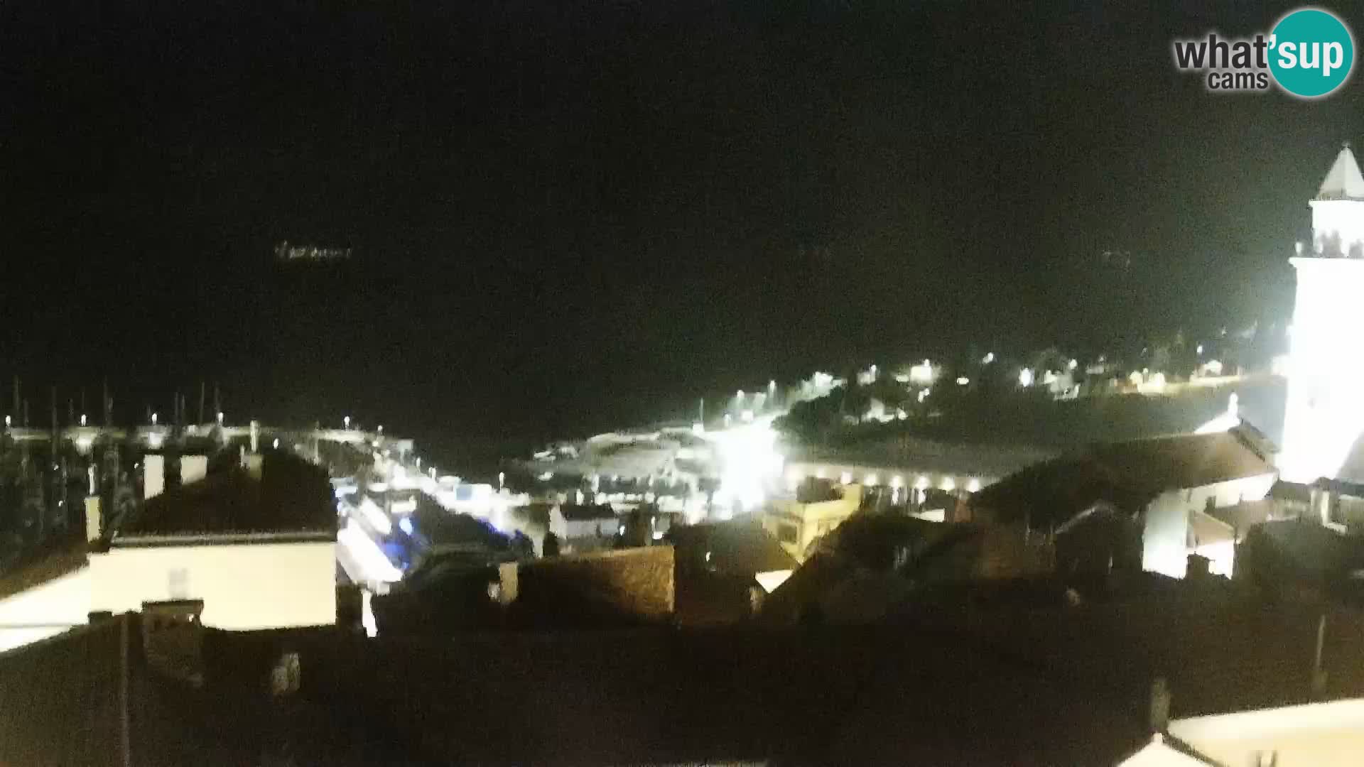 Panorama Novi Vinodolski live cam Dalmatie