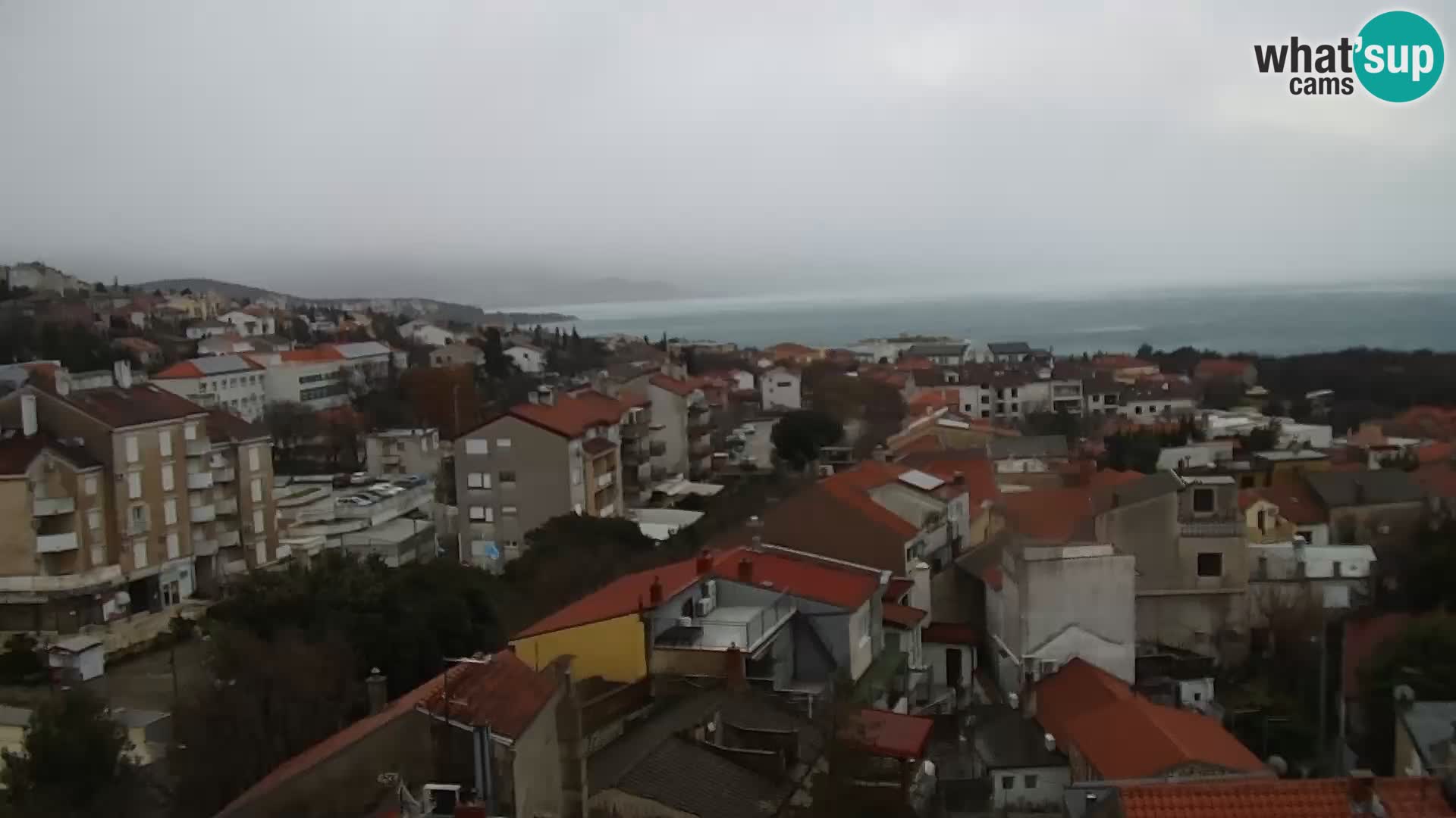 Panorama Novi Vinodolski live cam Dalmatie