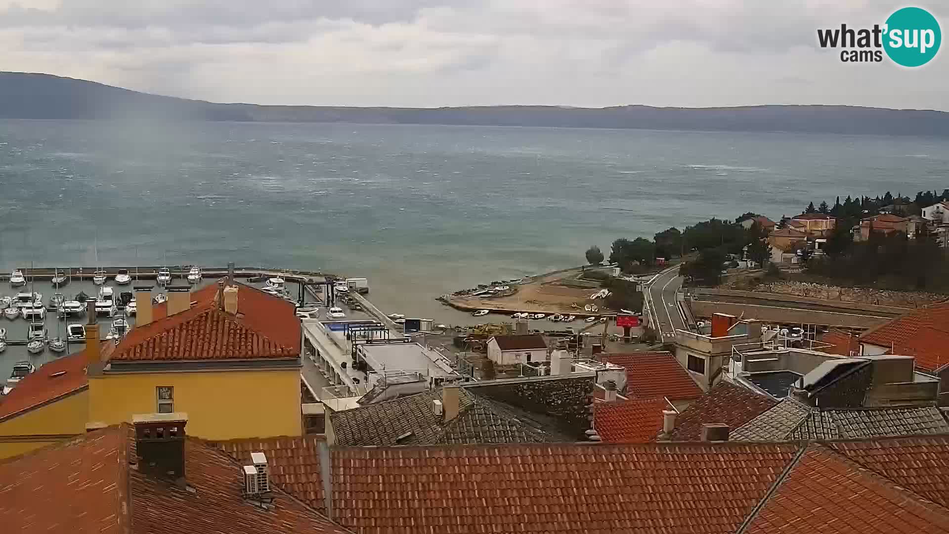 Panoramic webcam Novi Vinodolski – Dalmatia live