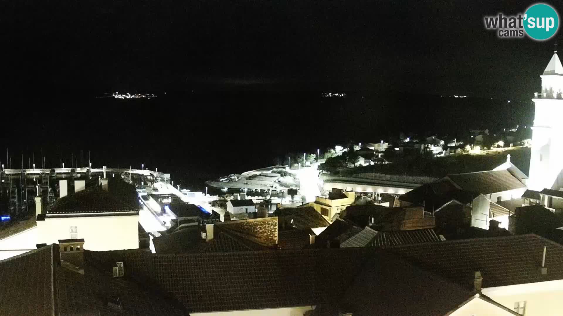 Panorama Novi Vinodolski live cam Dalmatie