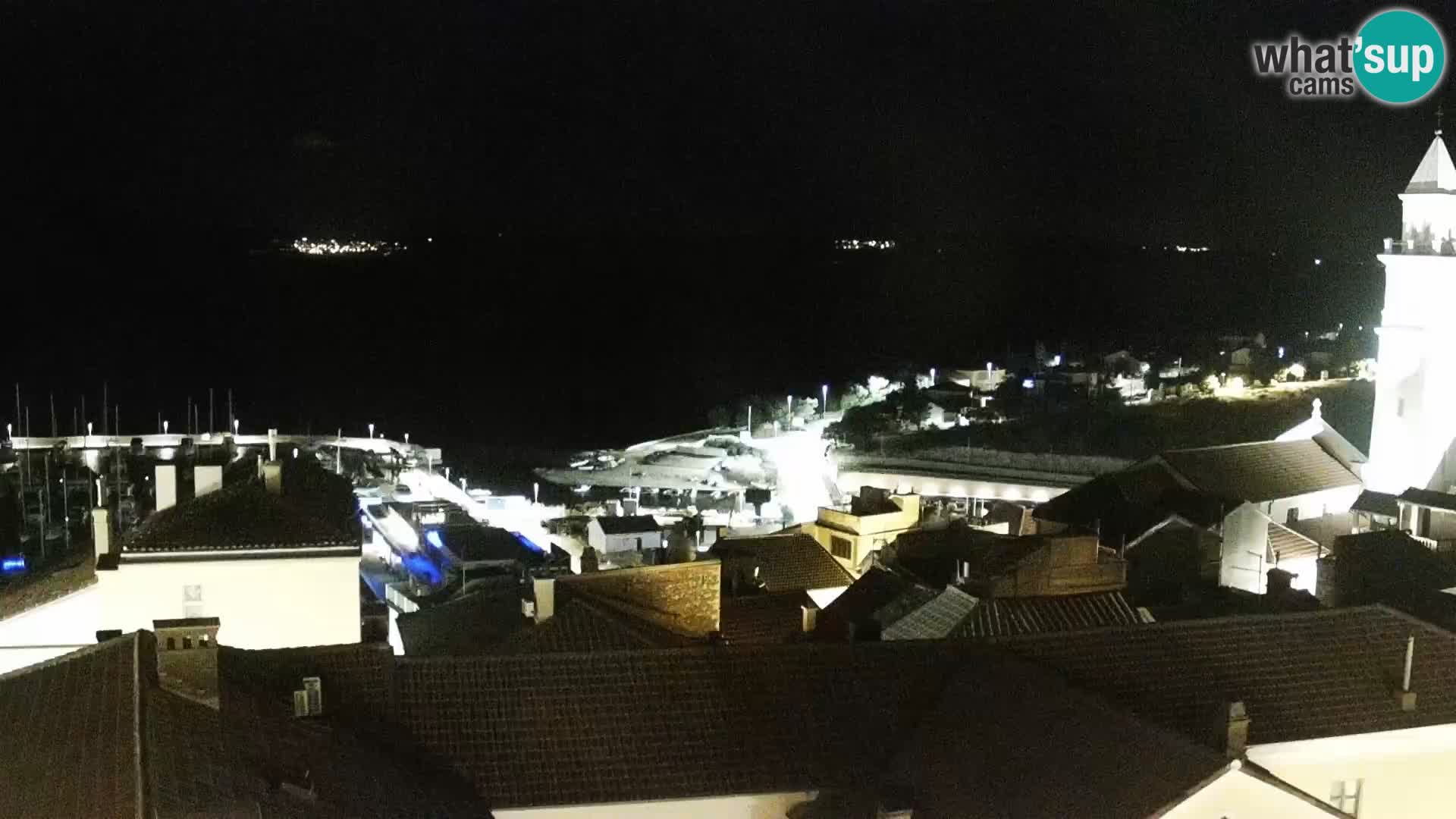 Panorama Novi Vinodolski live cam Dalmatie