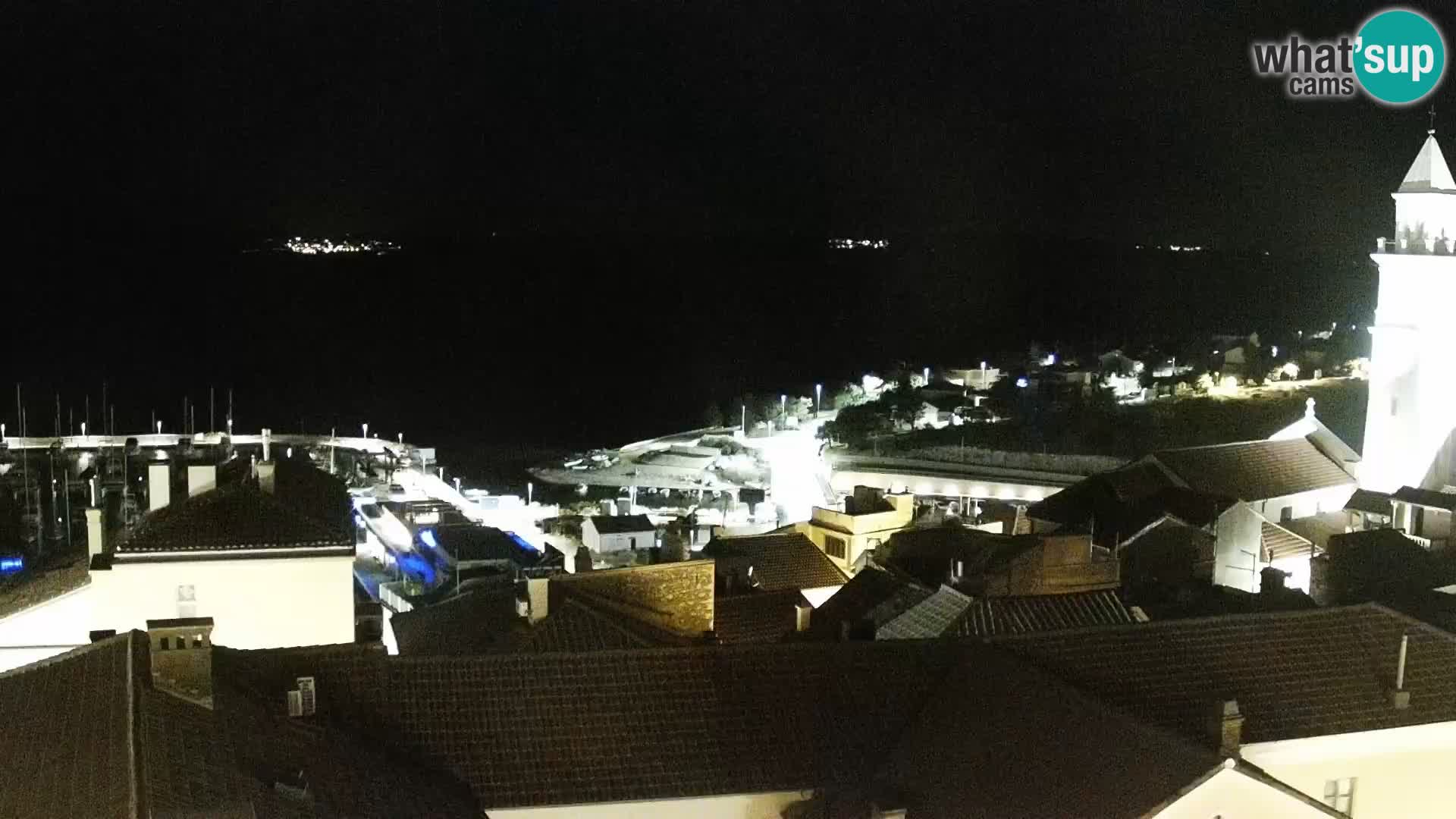 Panorama Novi Vinodolski live cam Dalmatie