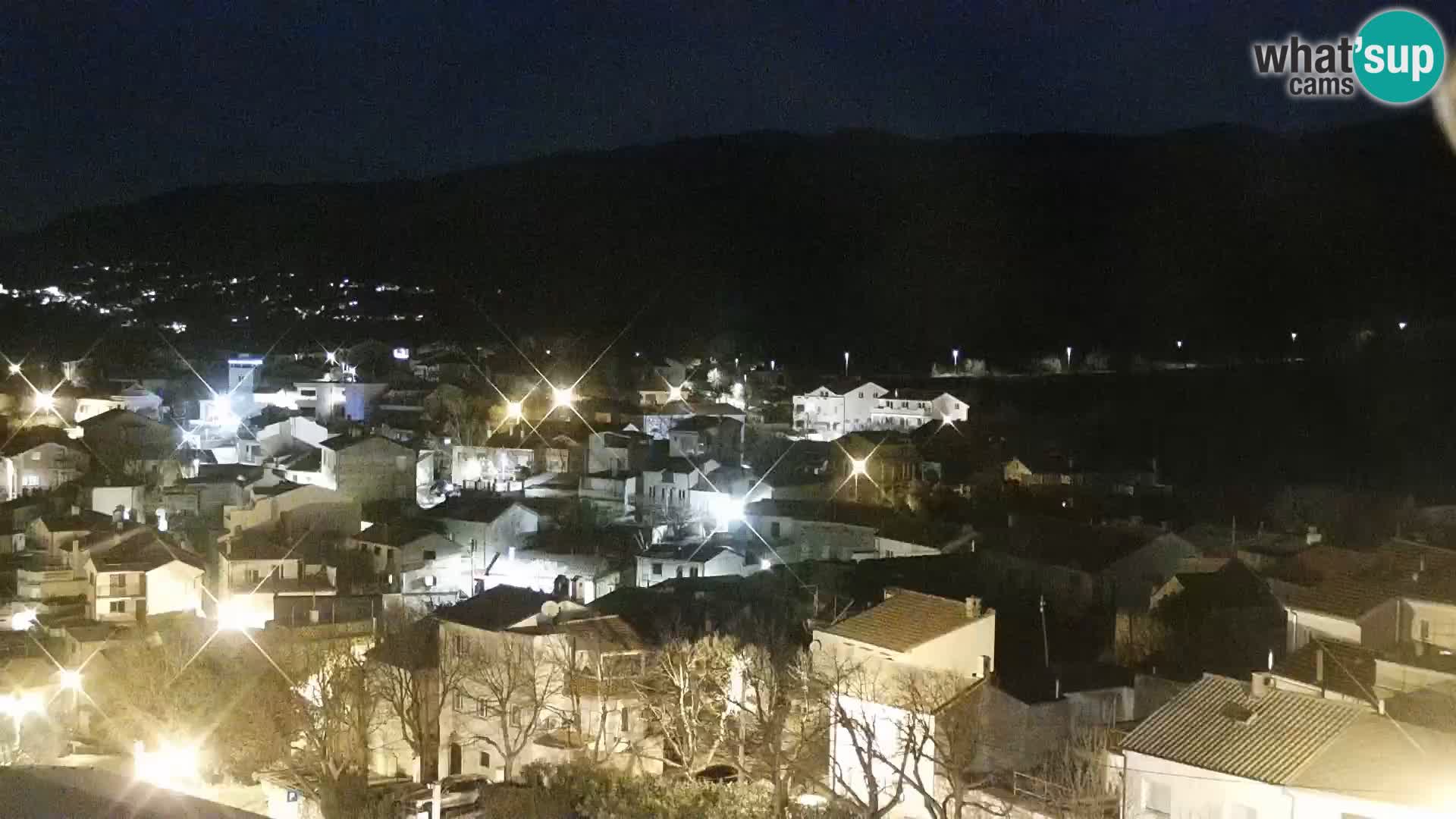 Panorama Novi Vinodolski live cam Dalmatie