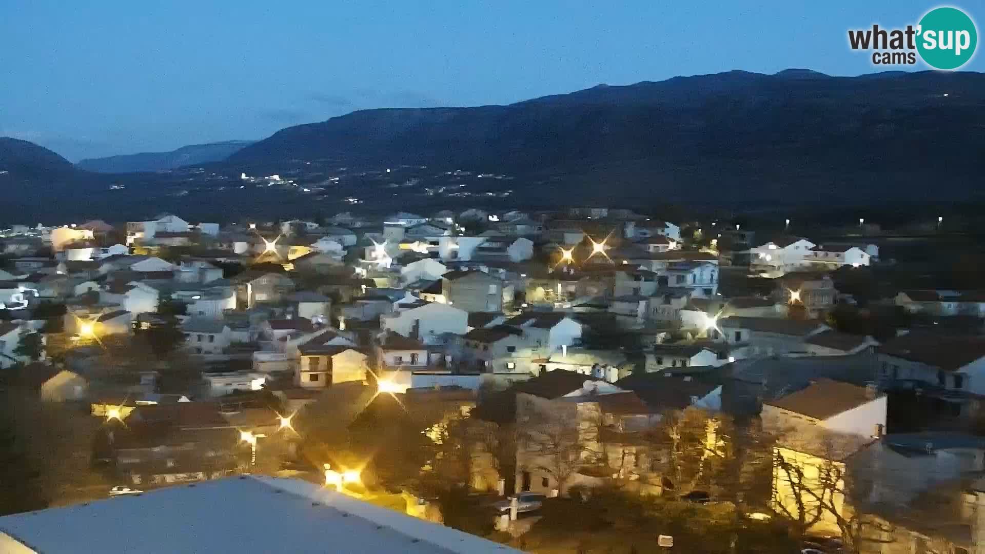 Panorama Novi Vinodolski live cam Dalmatie