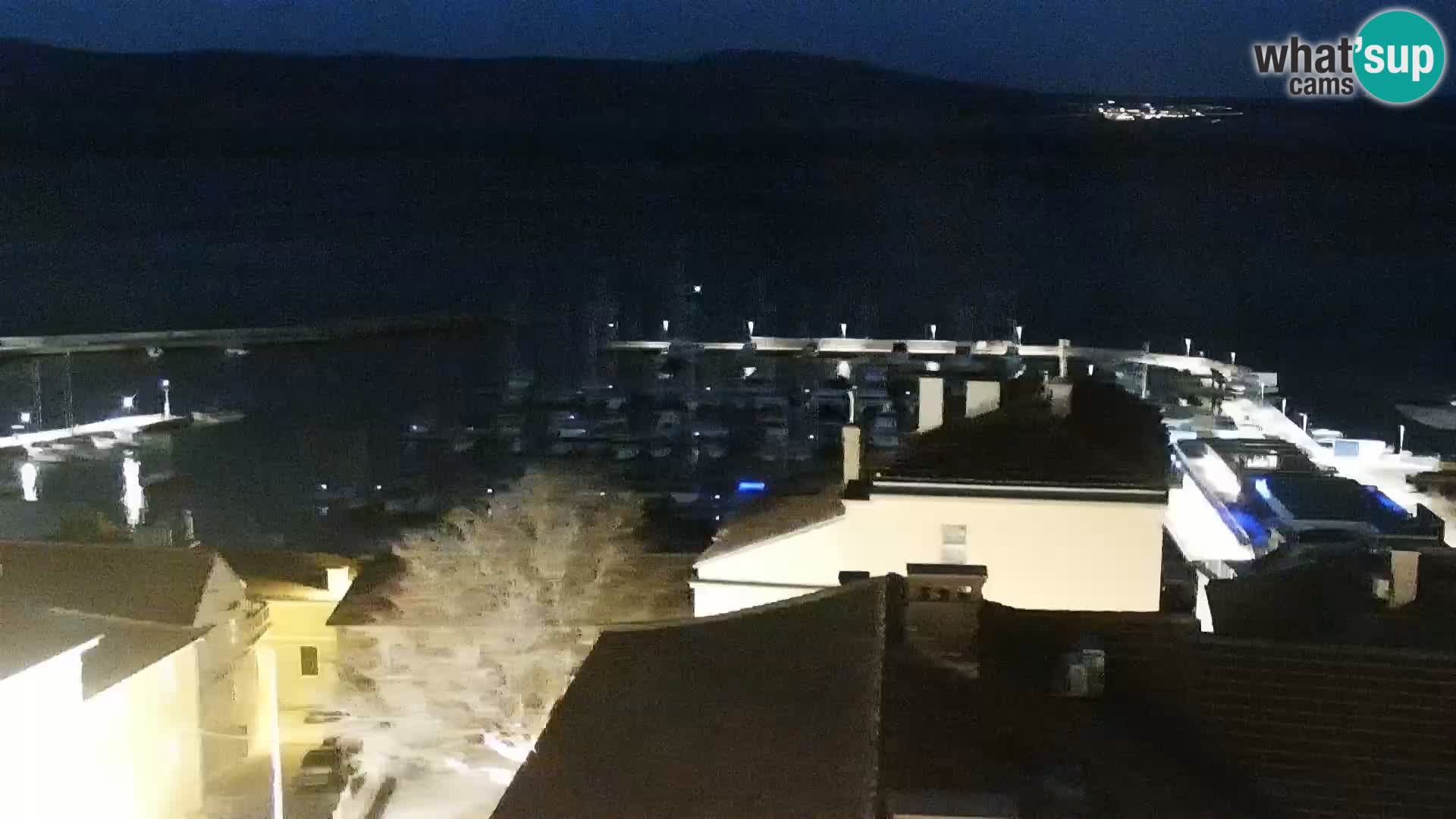 Panorama Novi Vinodolski live cam Dalmatie