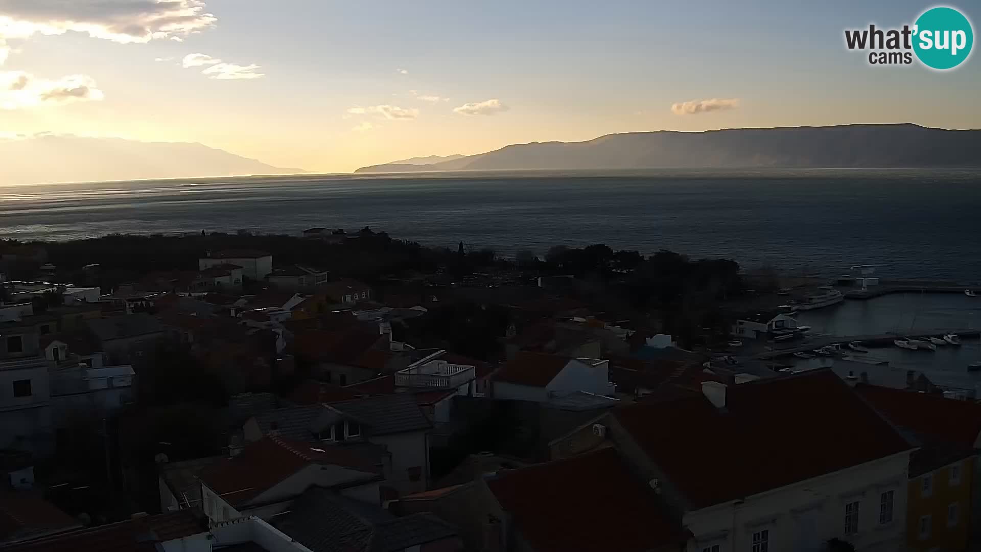 Panoramic Novi Vinodolski livecam Dalmatien