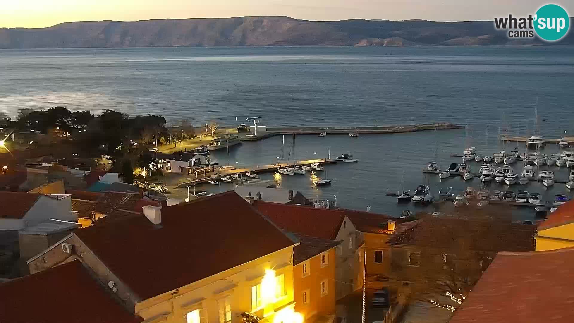 Panoramic Novi Vinodolski livecam Dalmatien