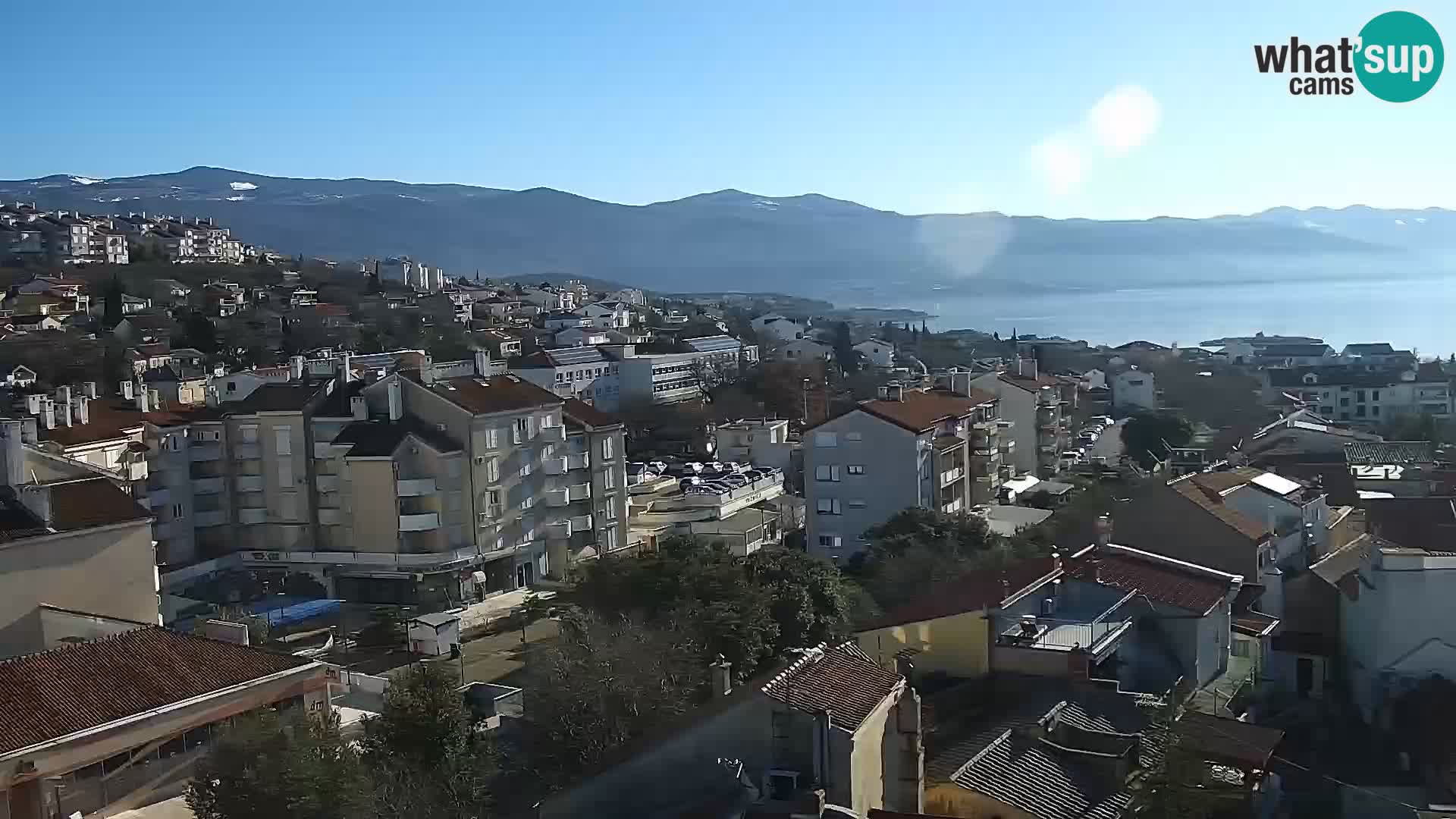 Panoramic Novi Vinodolski livecam Dalmatien