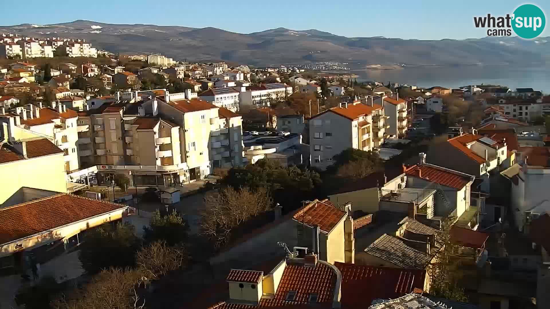 Panoramska spletna kamera Novi Vinodolski – Dalmacija v živo