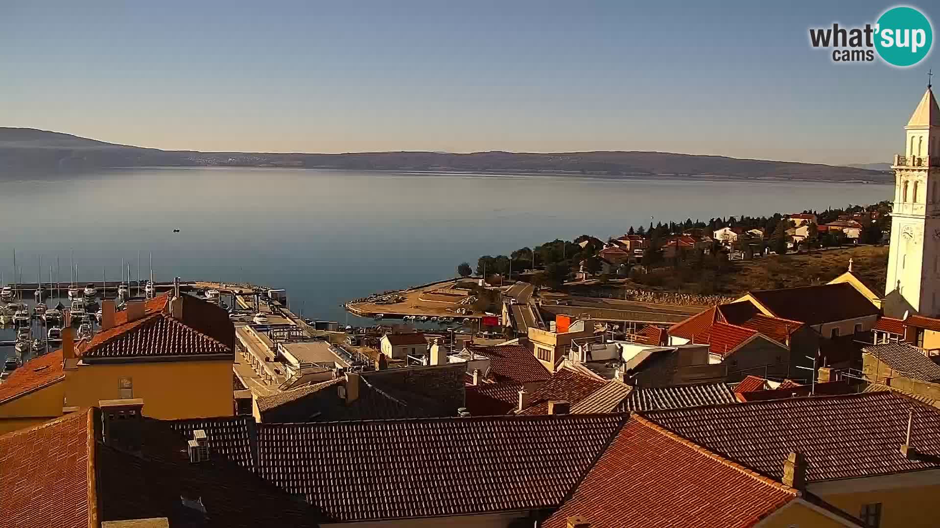 Panoramic Novi Vinodolski livecam Dalmatien