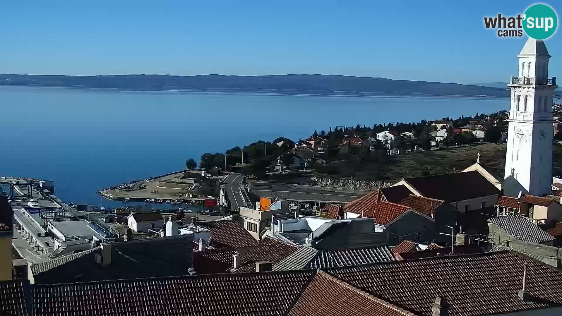 Panoramic Novi Vinodolski livecam Dalmatien