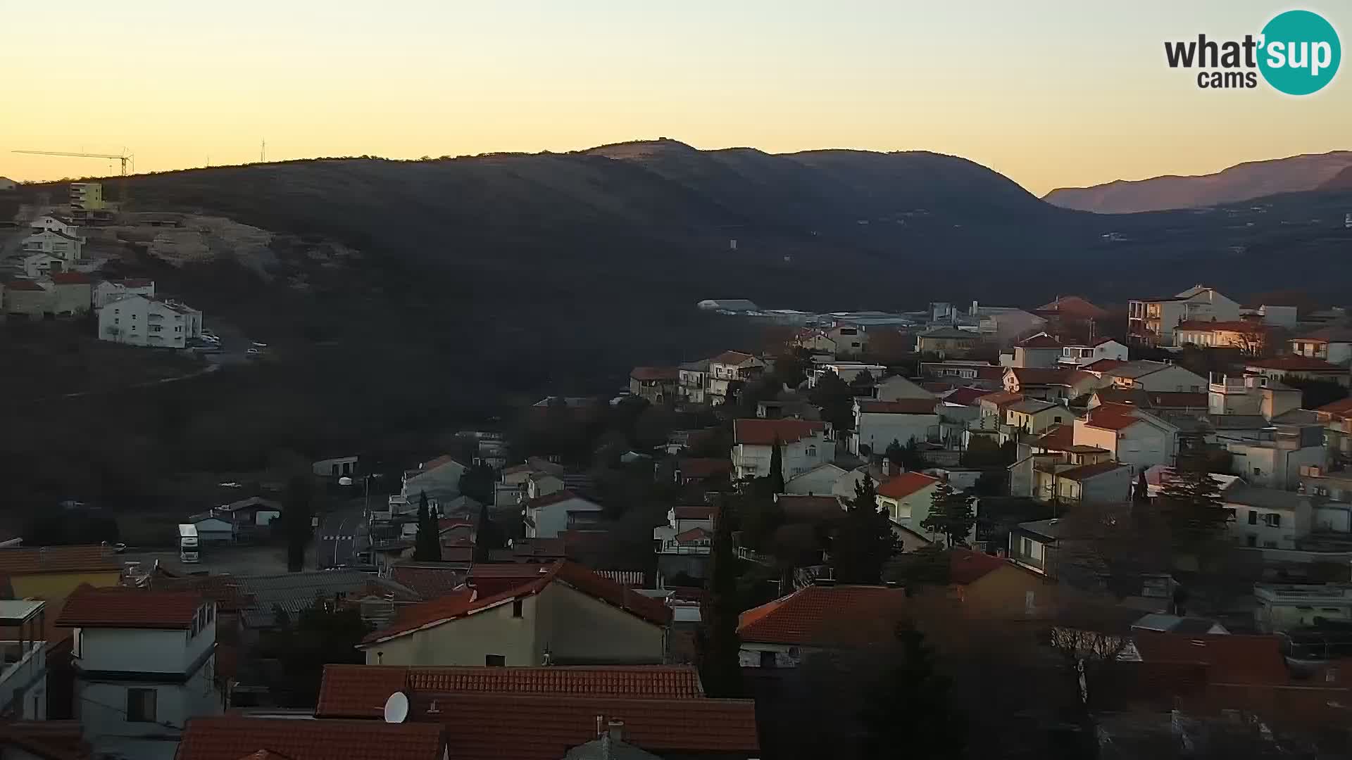 Panorama Novi Vinodolski live cam Dalmatie