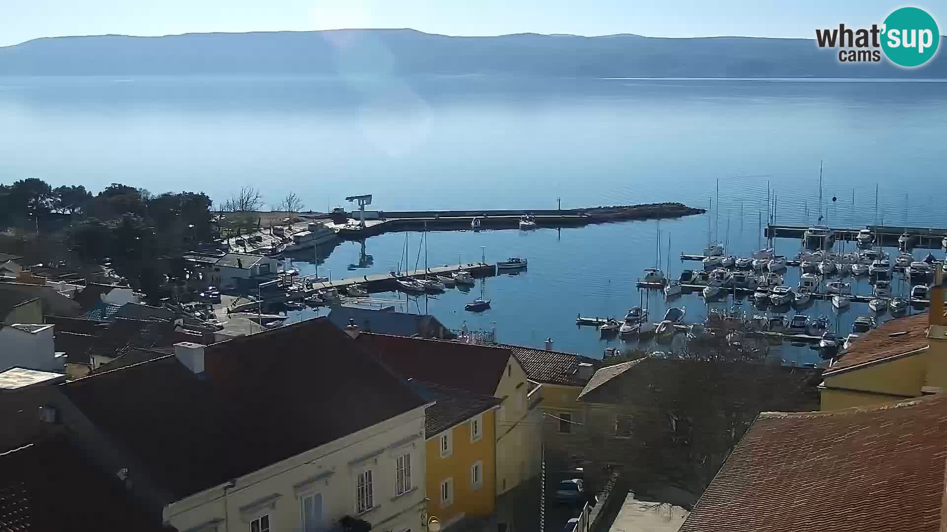 Panorama Novi Vinodolski live cam Dalmatie