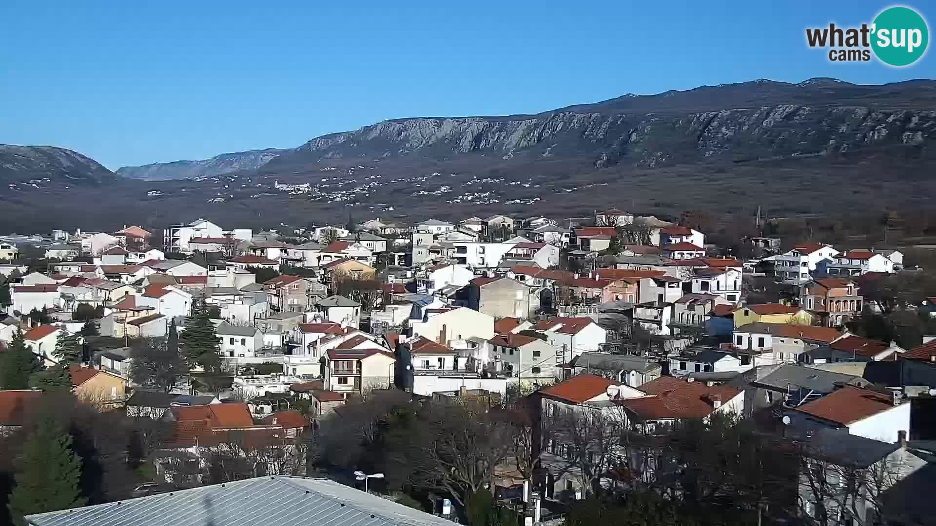 Panorama Novi Vinodolski live cam Dalmatie