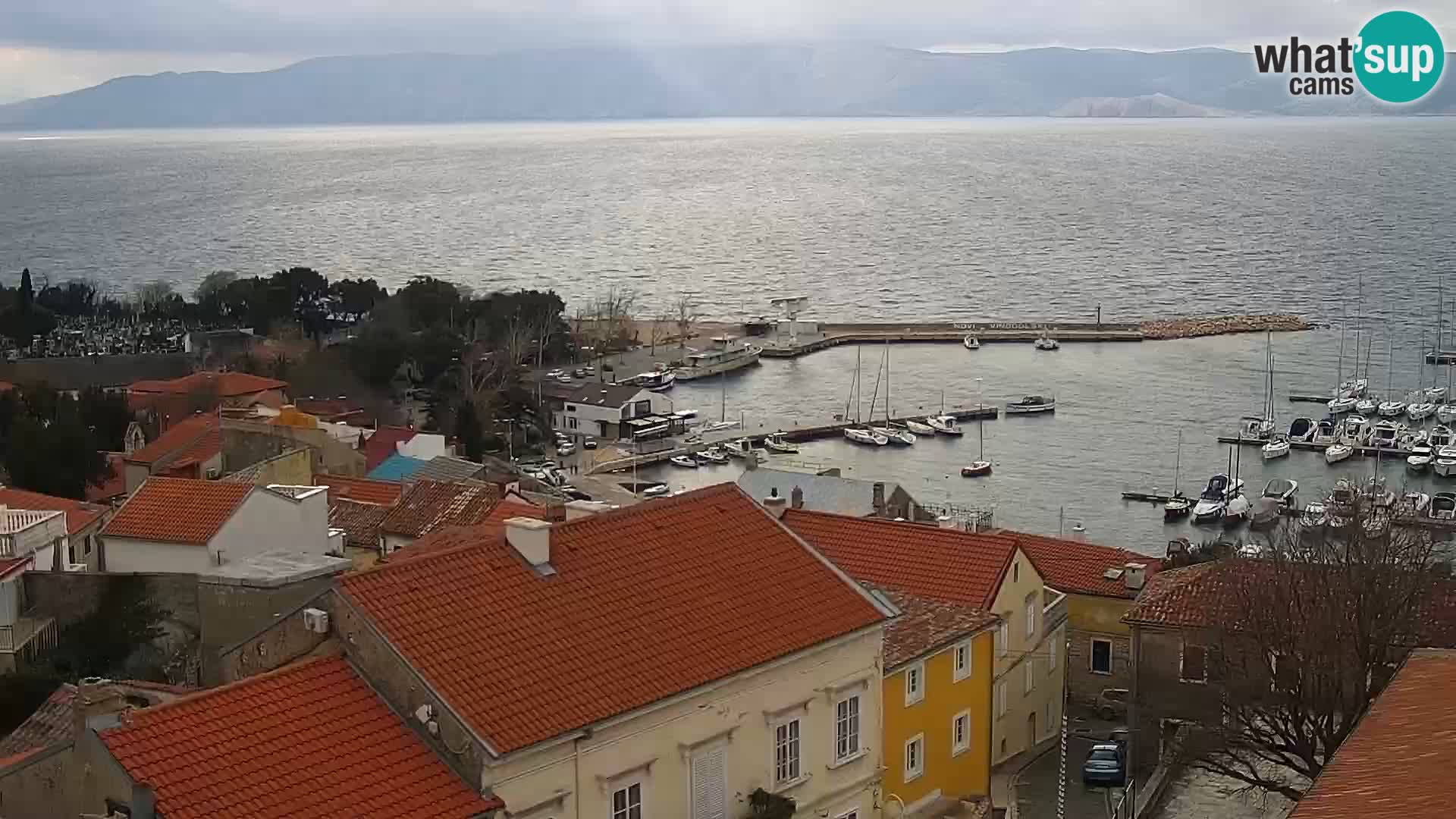 Panoramic Novi Vinodolski livecam Dalmatien