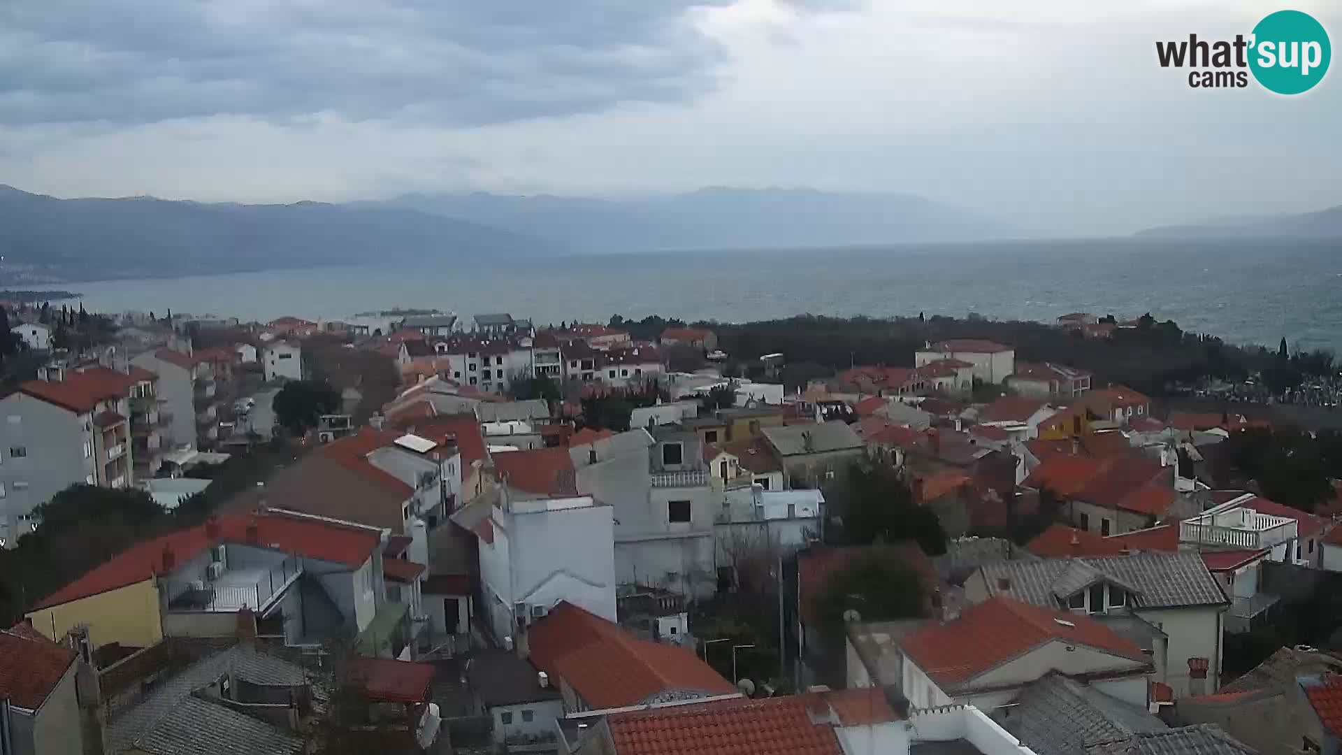 Novi Vinodolski panorama – Dalmacija web kamera