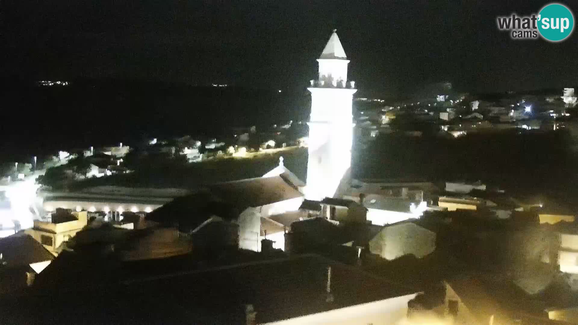 Panorama Novi Vinodolski live cam Dalmatie