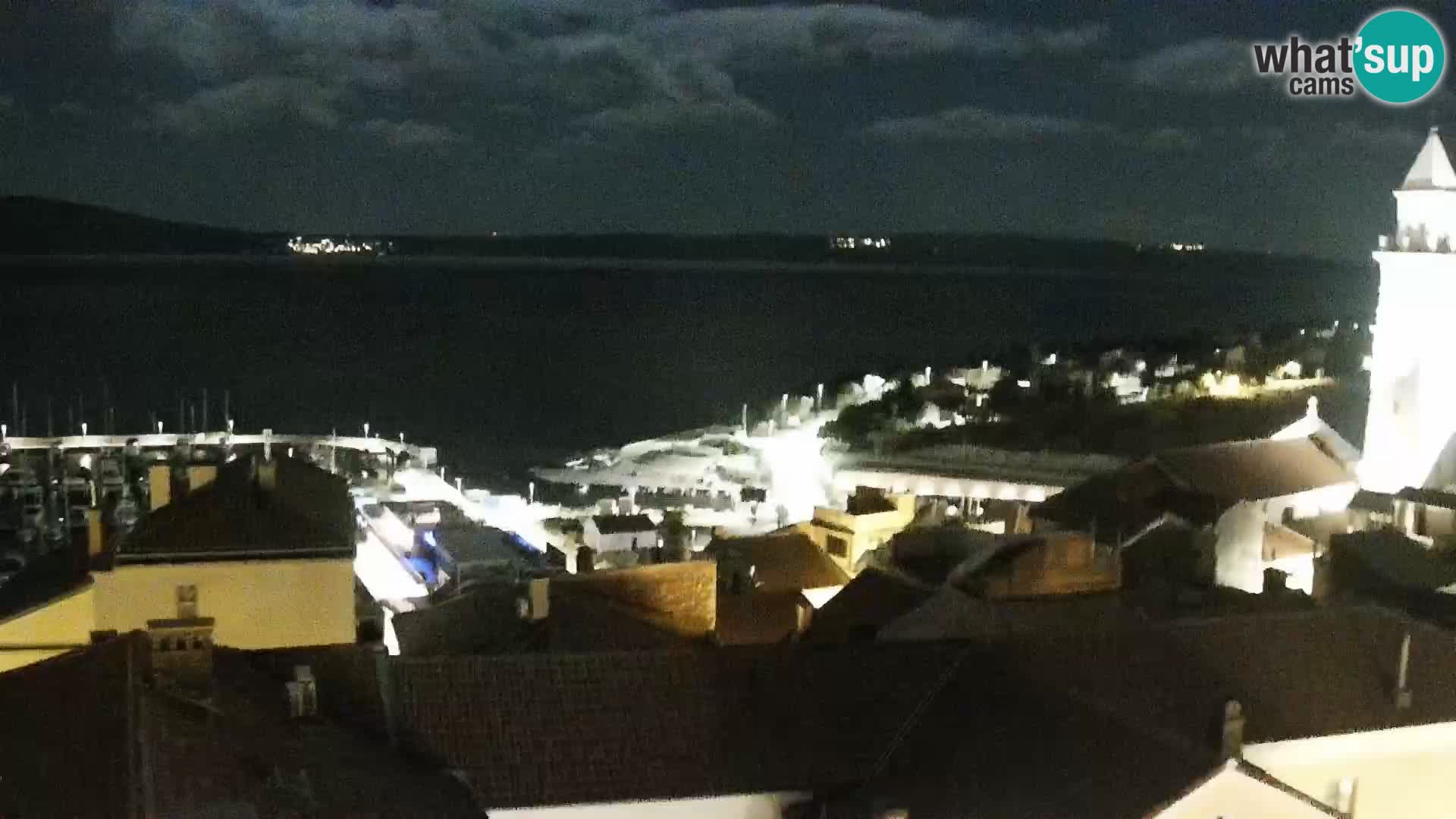 Panorama Novi Vinodolski live cam Dalmatie