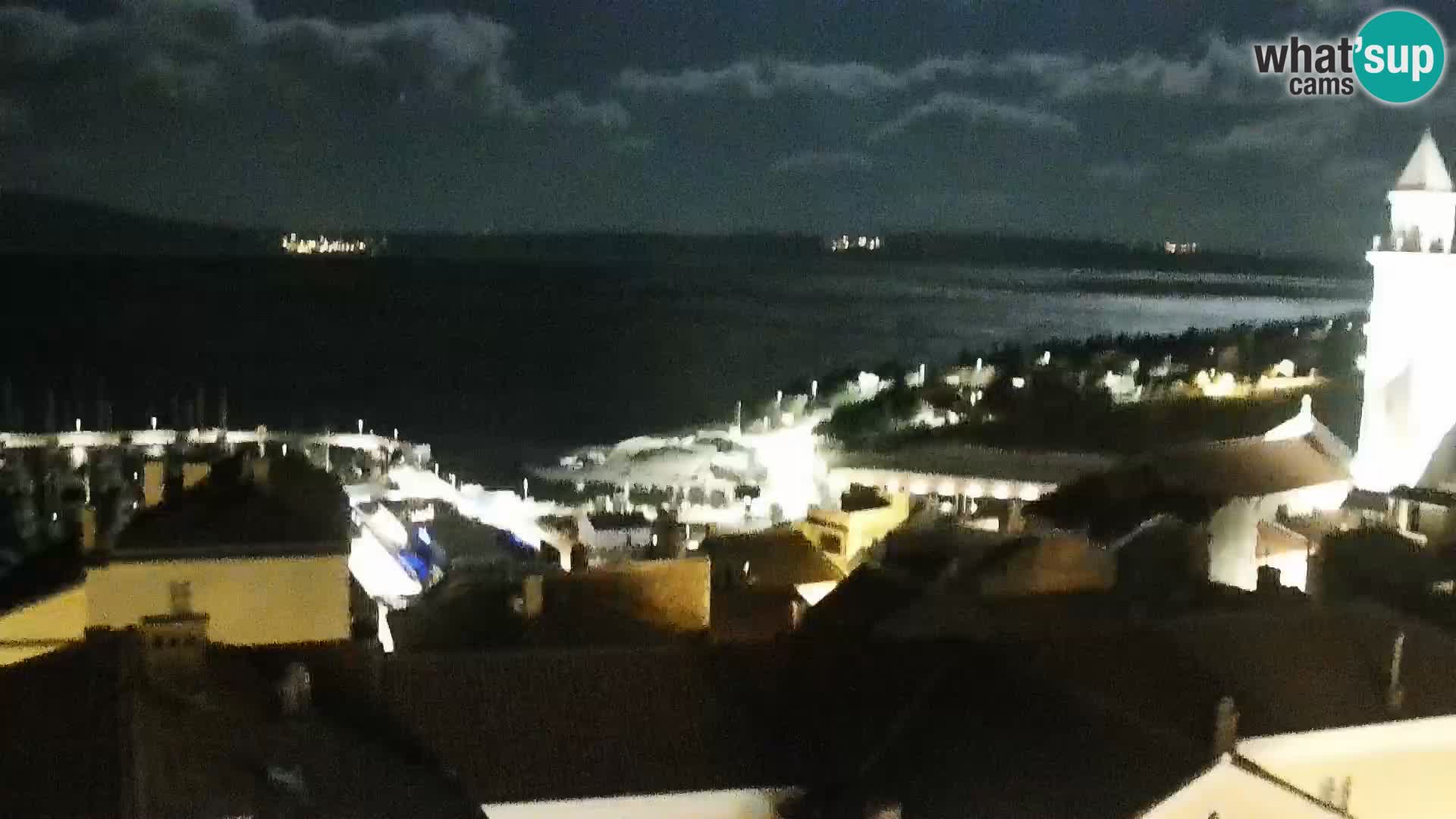 Panorama Novi Vinodolski live cam Dalmatie