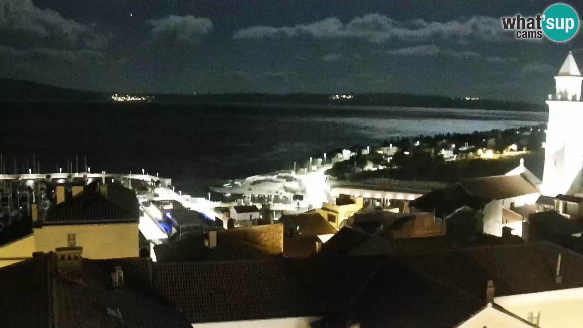 Panorama Novi Vinodolski live cam Dalmatie