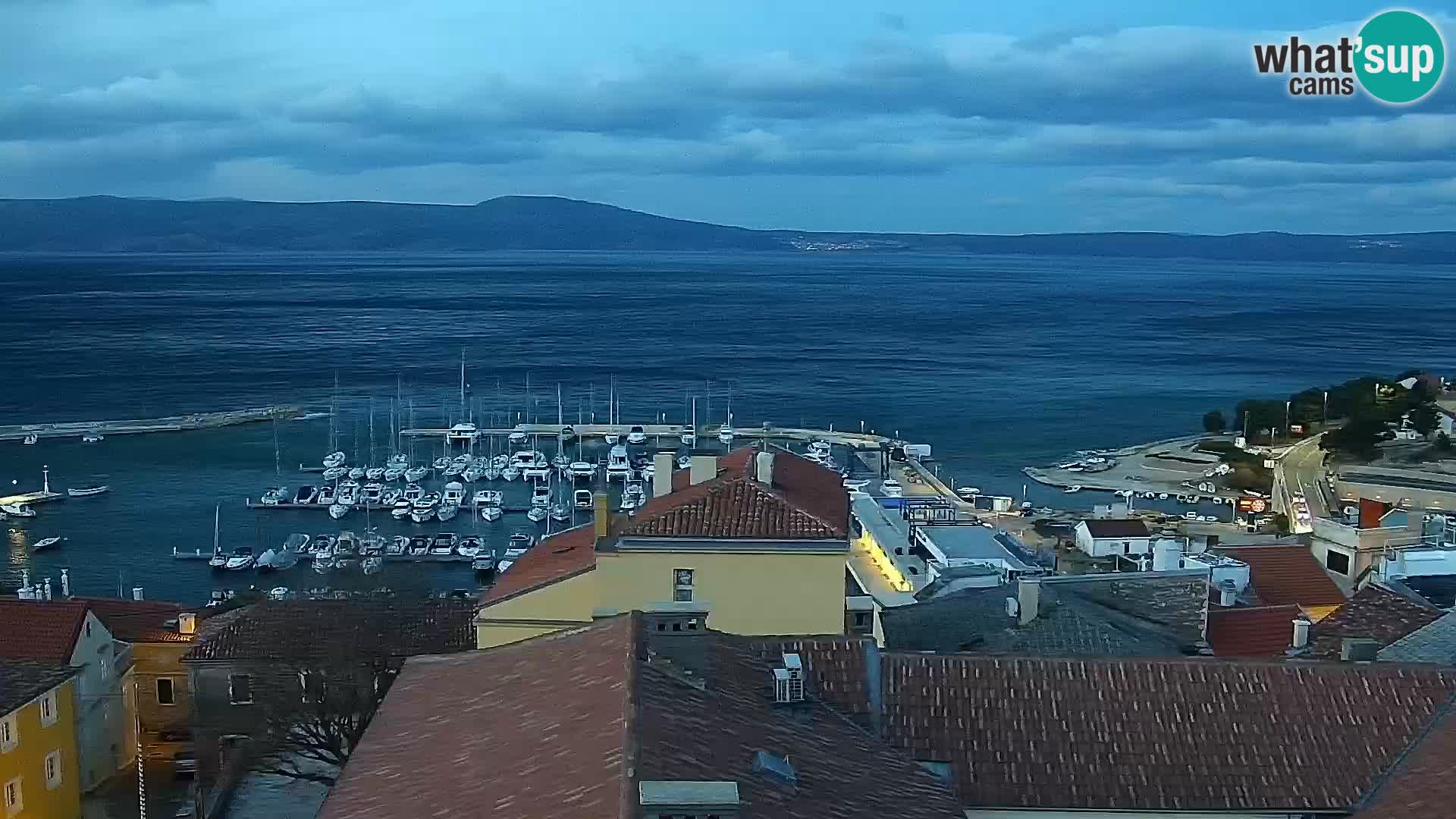 Panorama Novi Vinodolski live cam Dalmatie