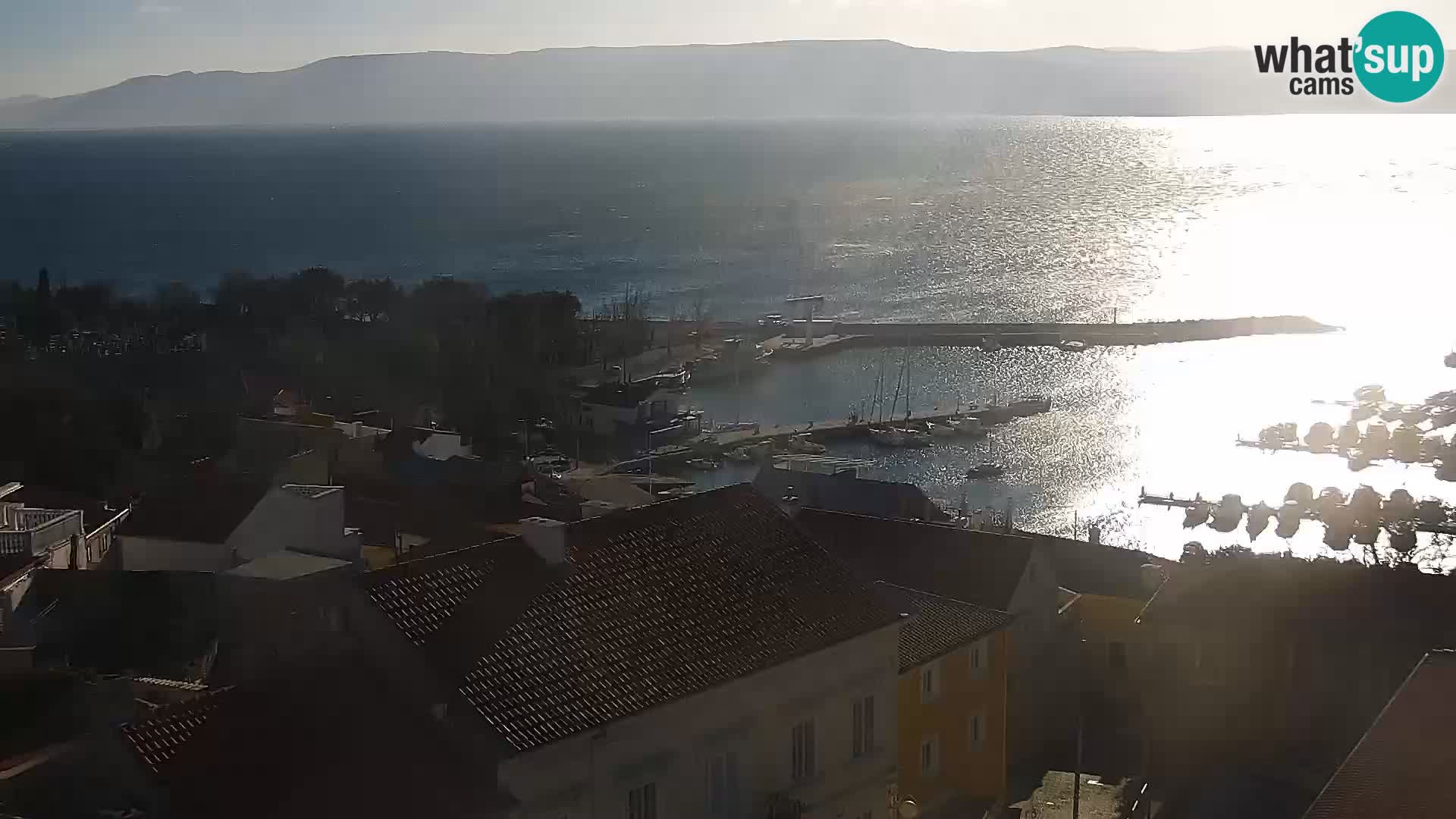 Novi Vinodolski panorama – Dalmacija web kamera