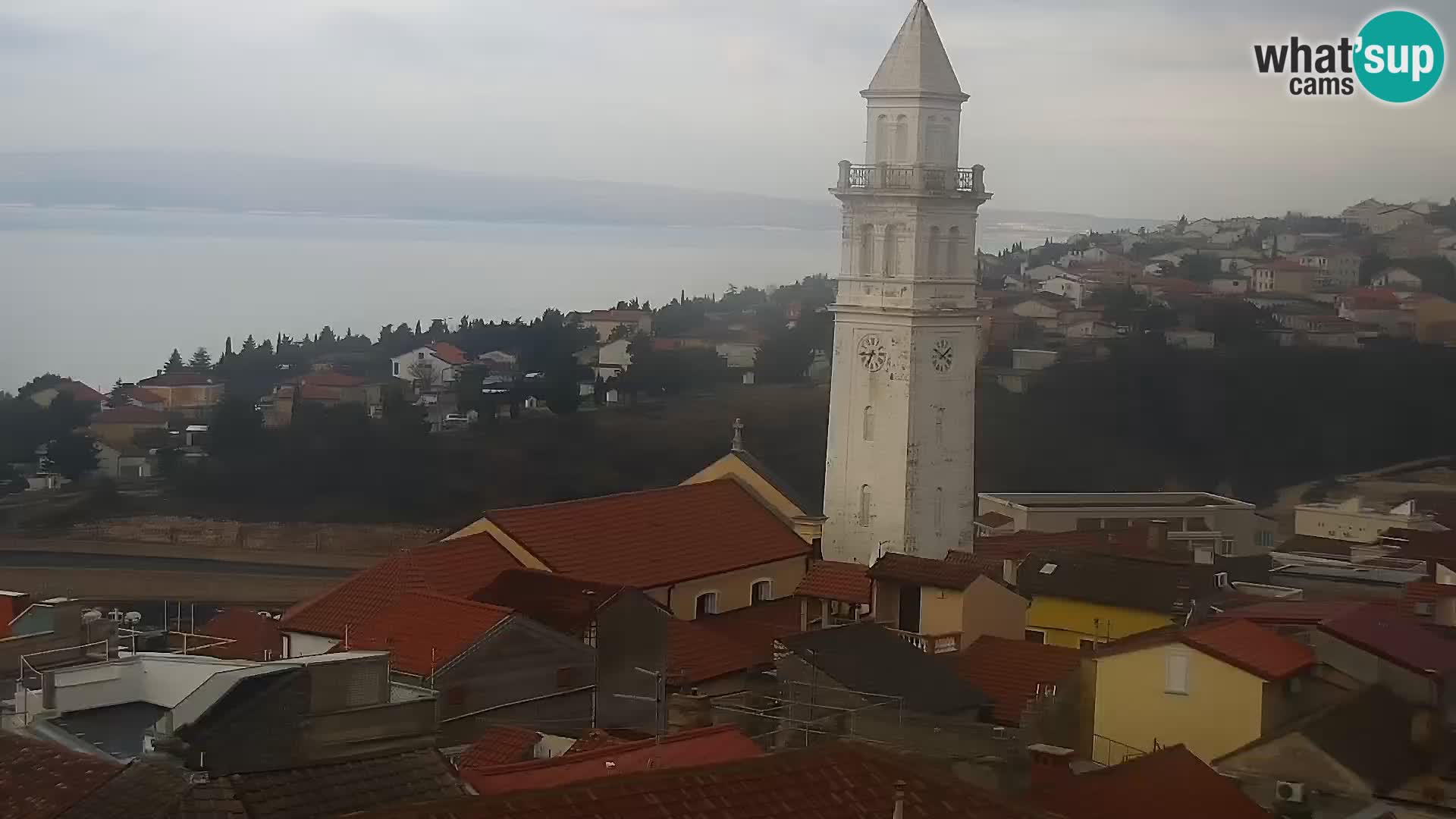 Panorama Novi Vinodolski live cam Dalmatie