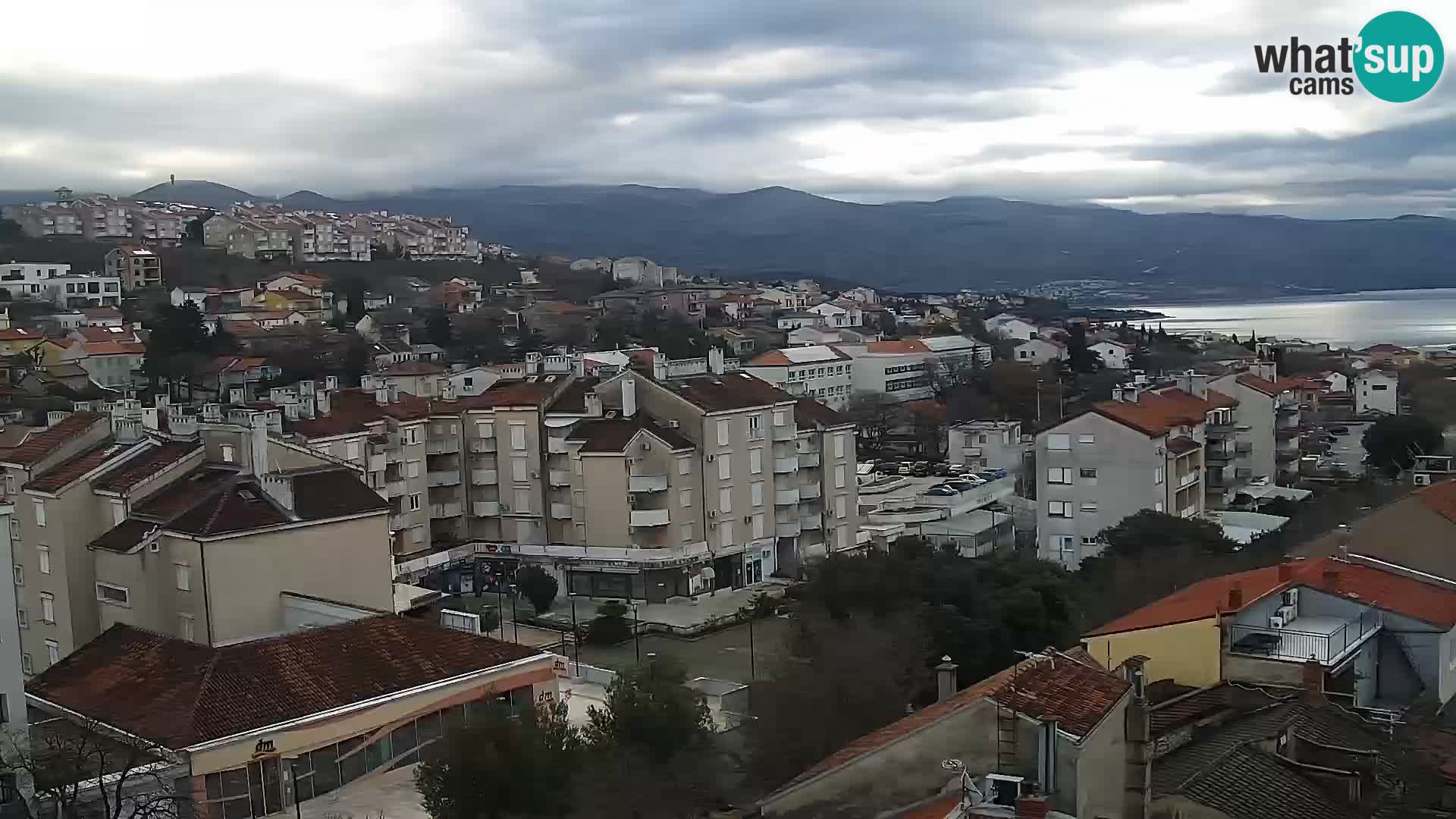 Panorama Novi Vinodolski live cam Dalmatie