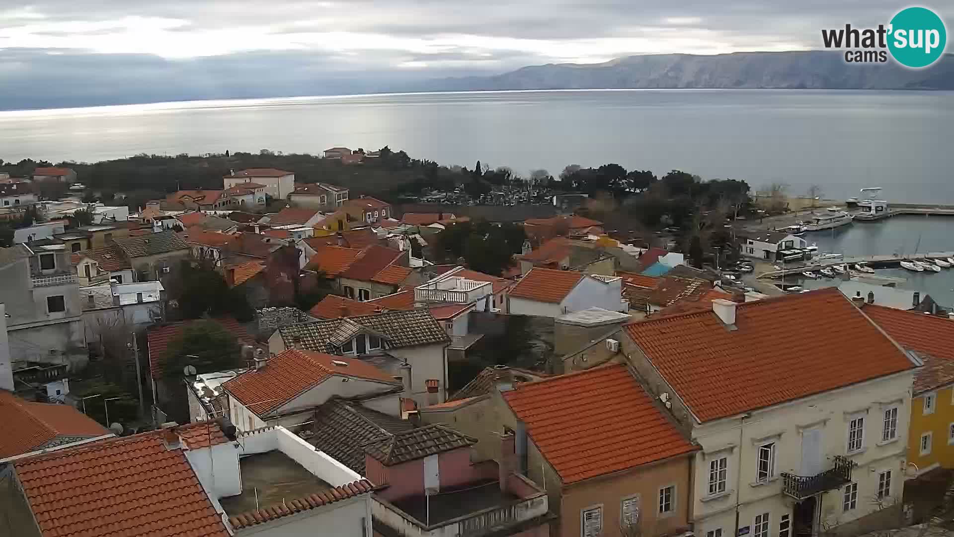 Panoramic Novi Vinodolski livecam Dalmatien