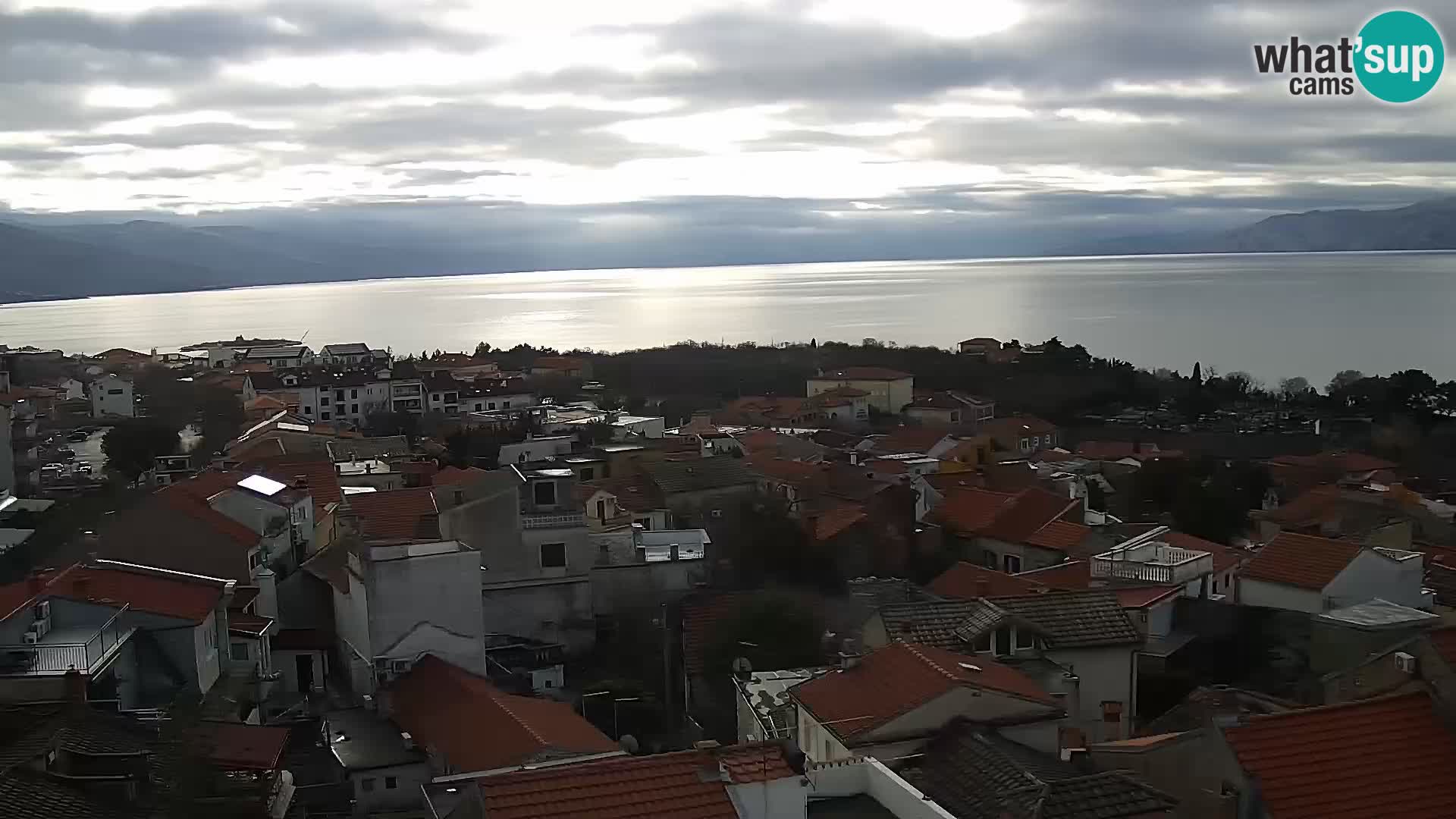 Panoramic Novi Vinodolski livecam Dalmatien