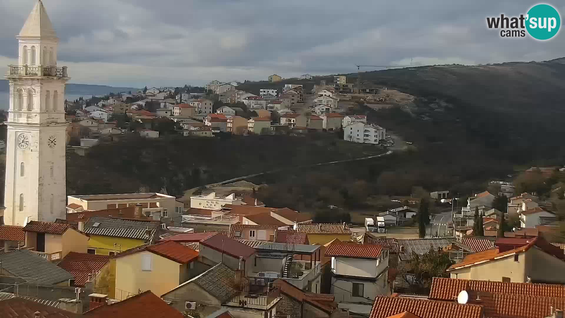 Panorama Novi Vinodolski live cam Dalmatie