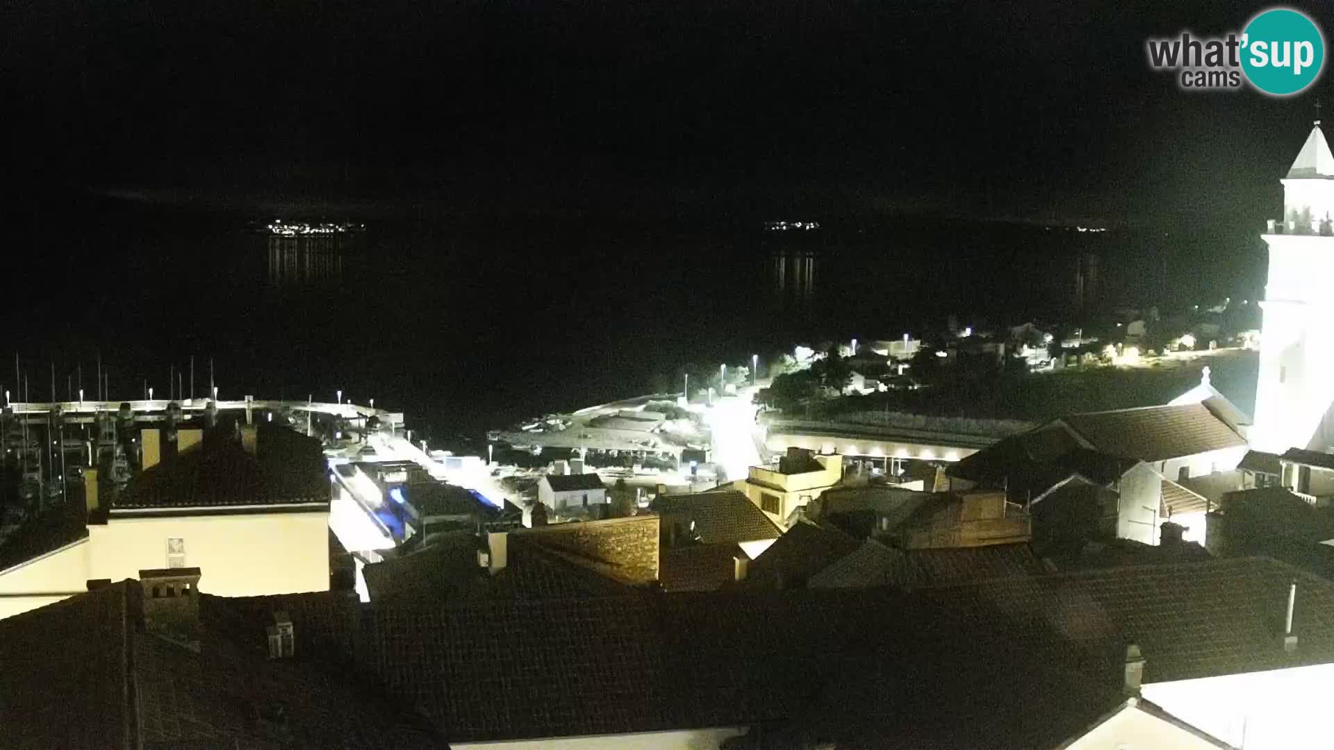 Panoramic Novi Vinodolski livecam Dalmatien