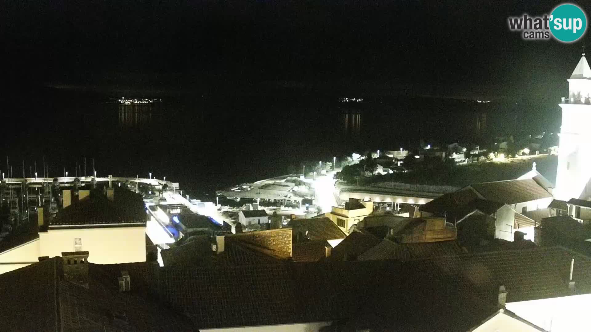 Panorama Novi Vinodolski live cam Dalmatie