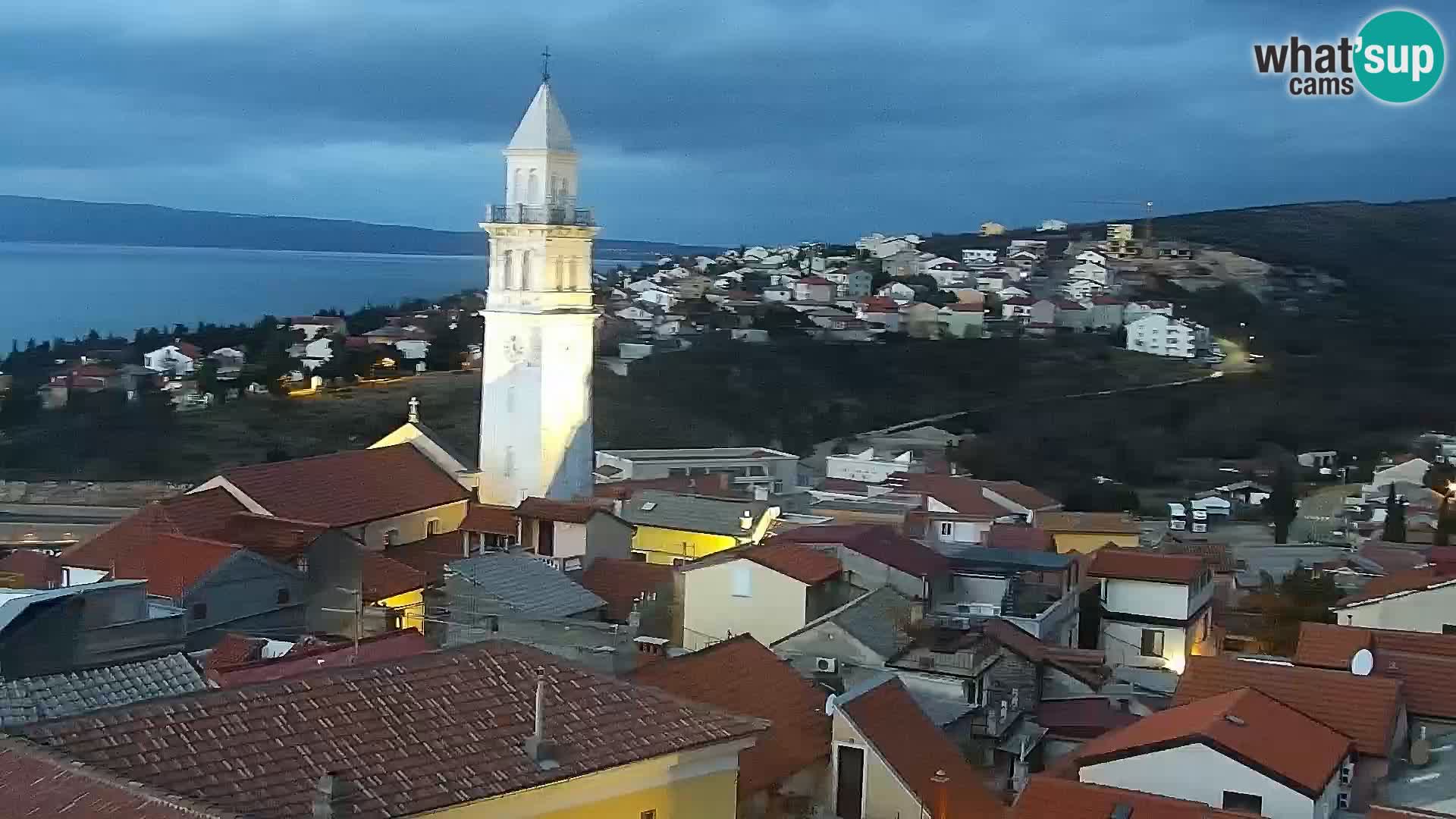 Panorama Novi Vinodolski live cam Dalmatie