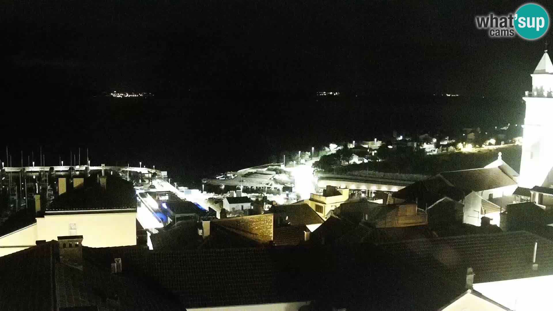 Panorama Novi Vinodolski live cam Dalmatie