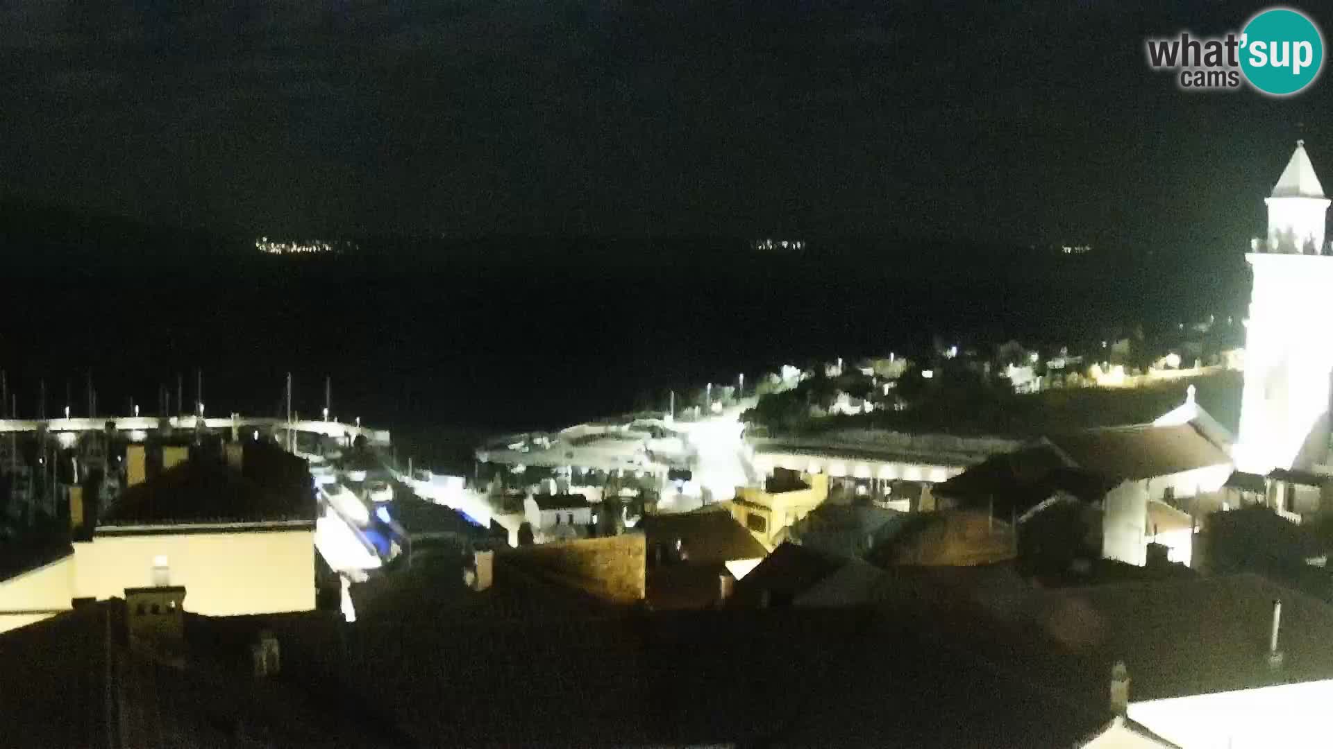 Panoramic Novi Vinodolski livecam Dalmatien