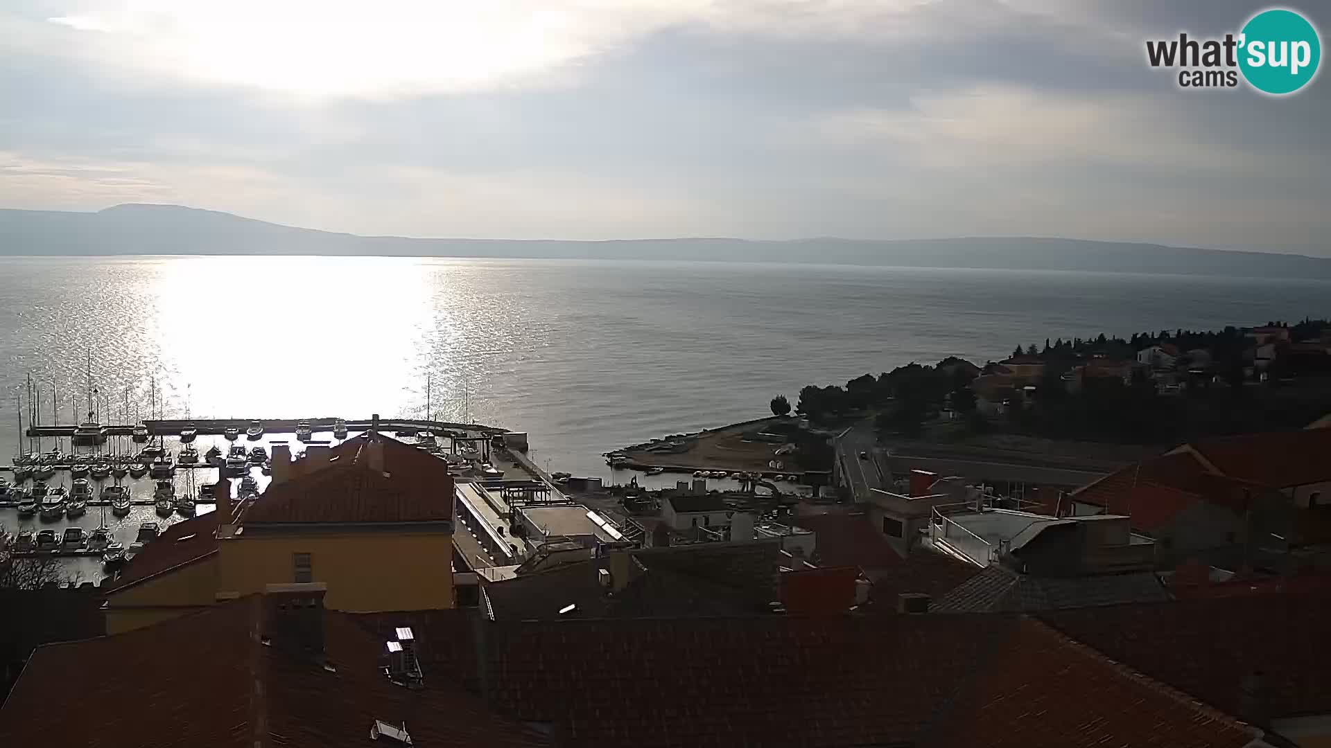 Novi Vinodolski panorama – Dalmacija web kamera