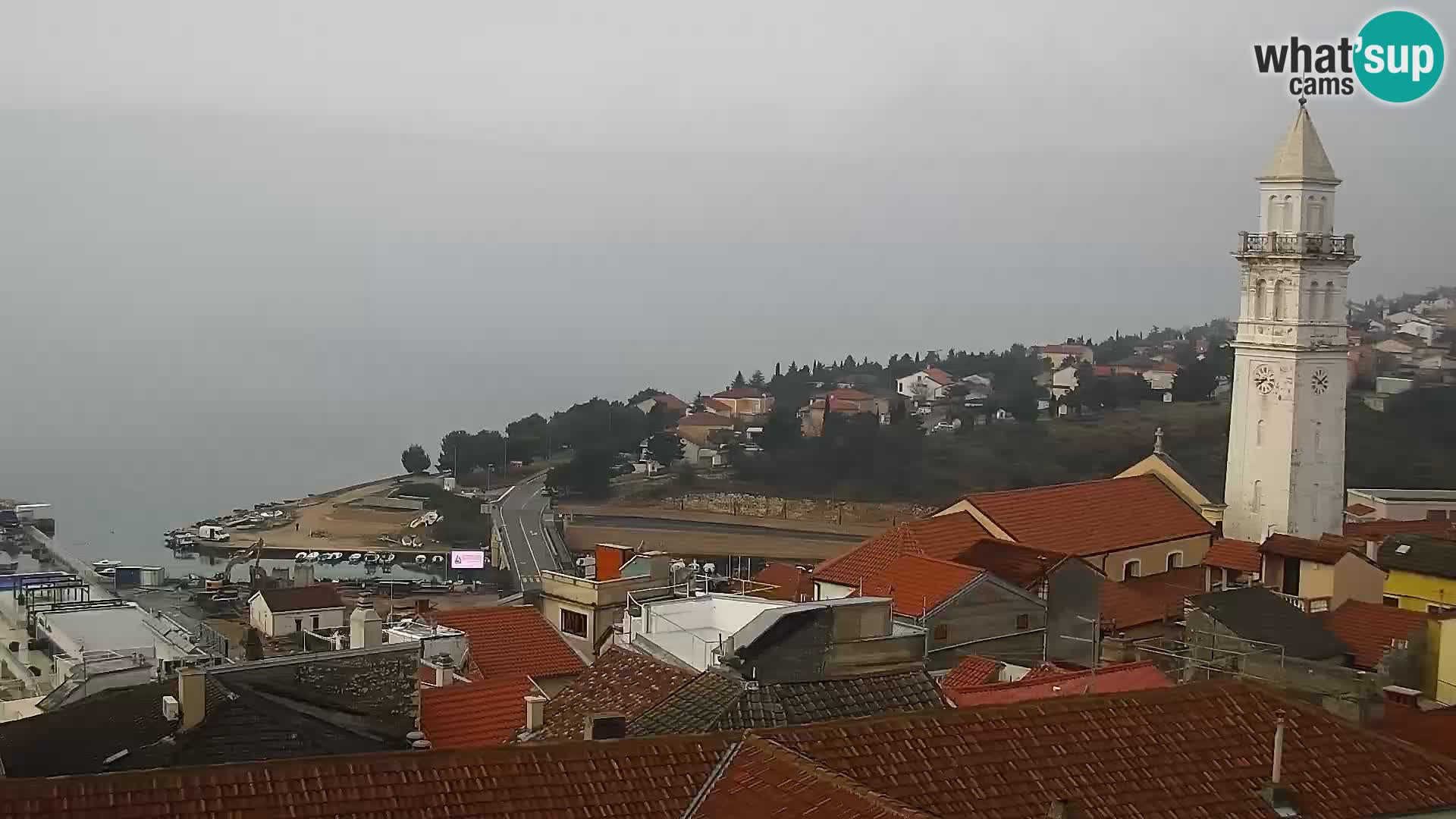 Panoramic Novi Vinodolski livecam Dalmatien