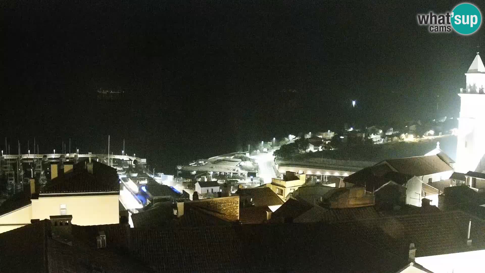 Panorama Novi Vinodolski live cam Dalmatie