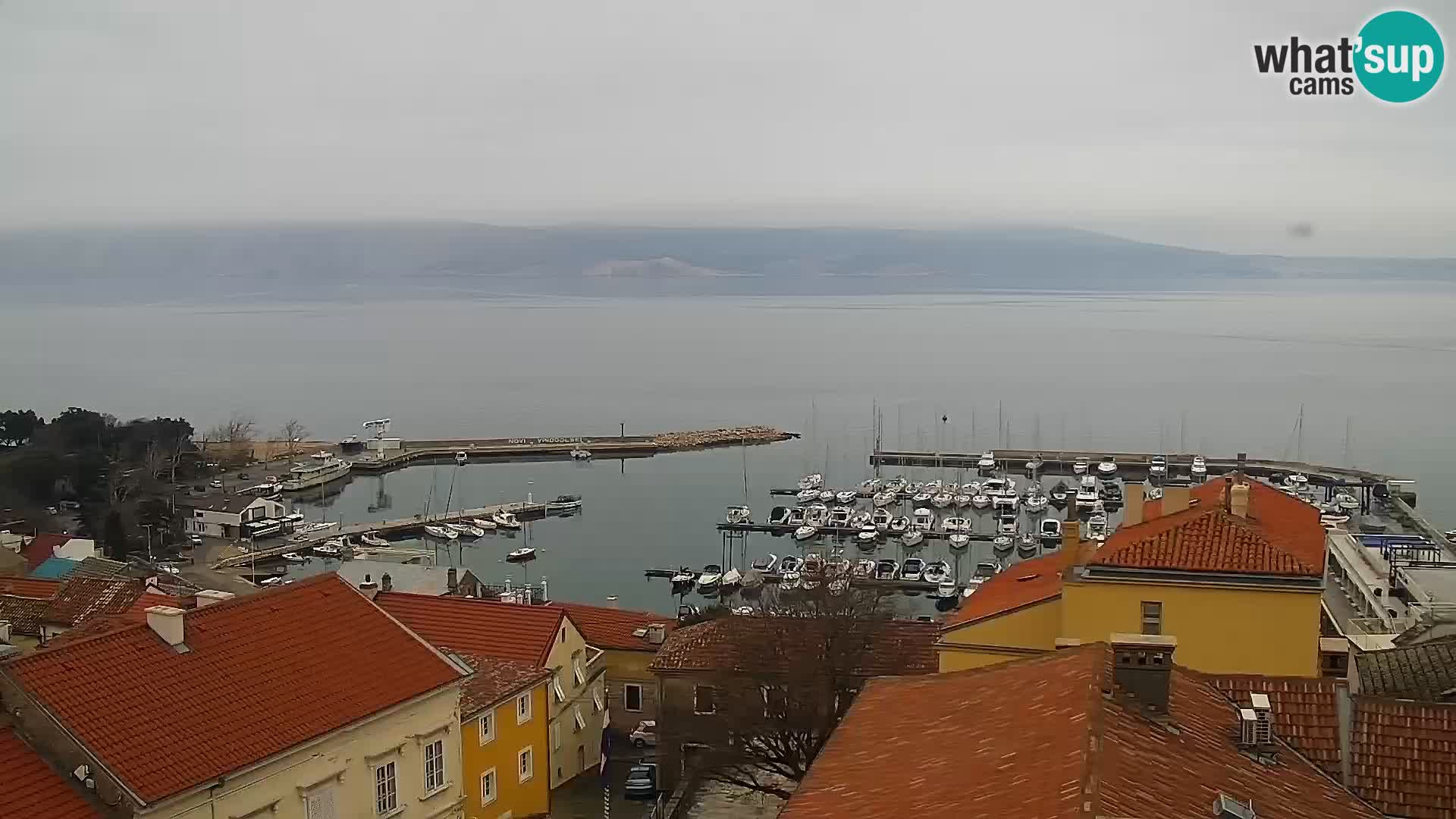 Panoramic Novi Vinodolski livecam Dalmatien