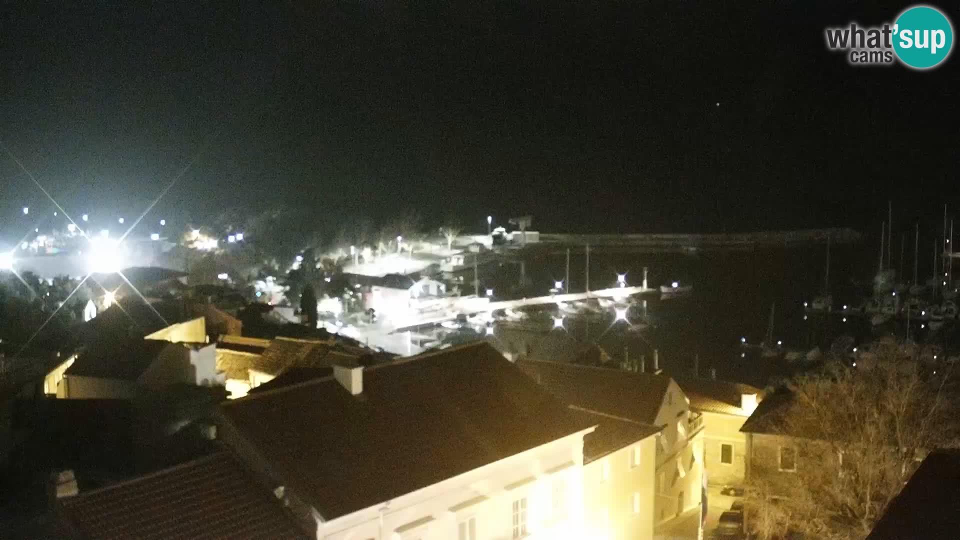 Panorama Novi Vinodolski live cam Dalmatie