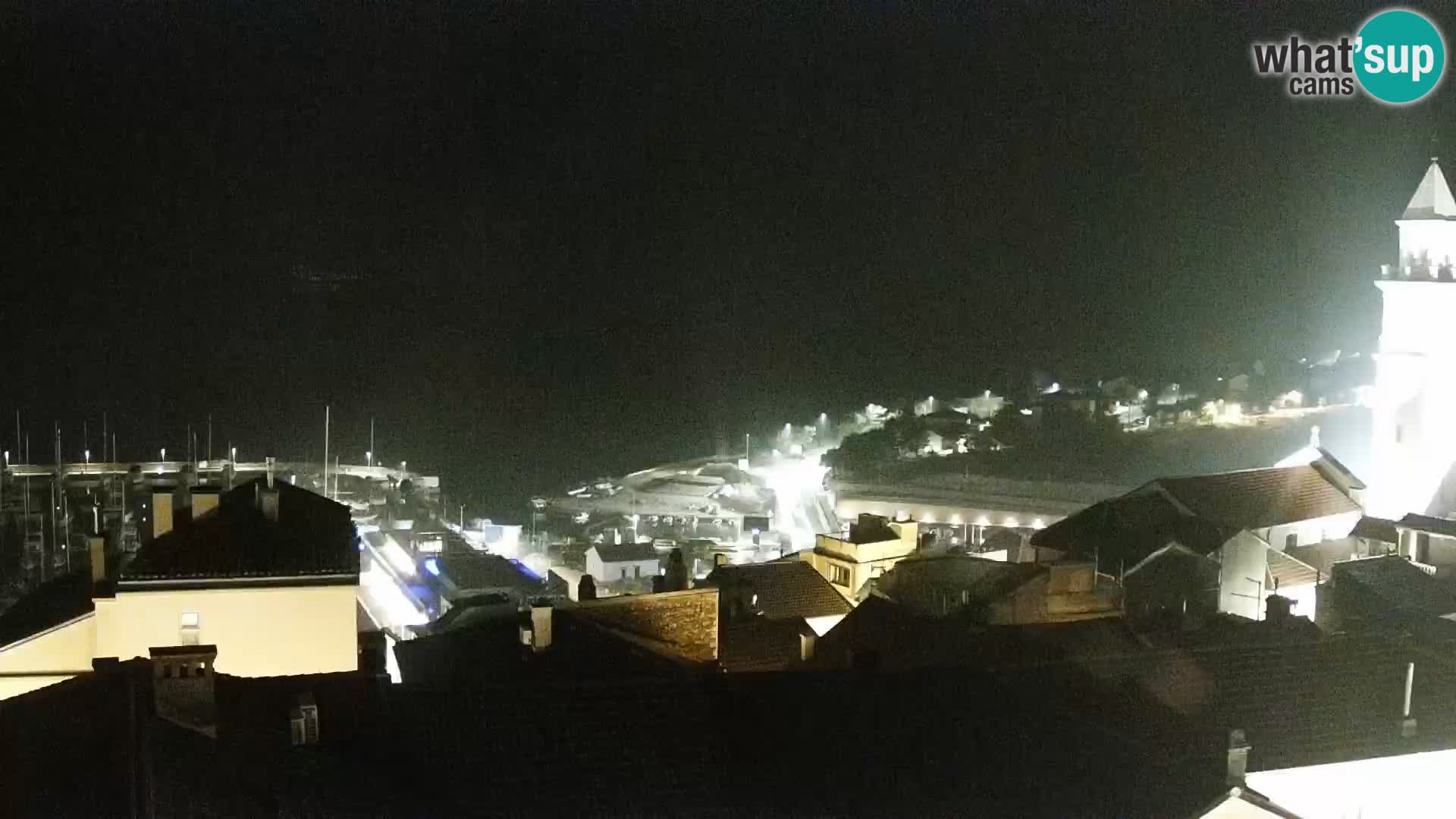 Panorama Novi Vinodolski live cam Dalmatie