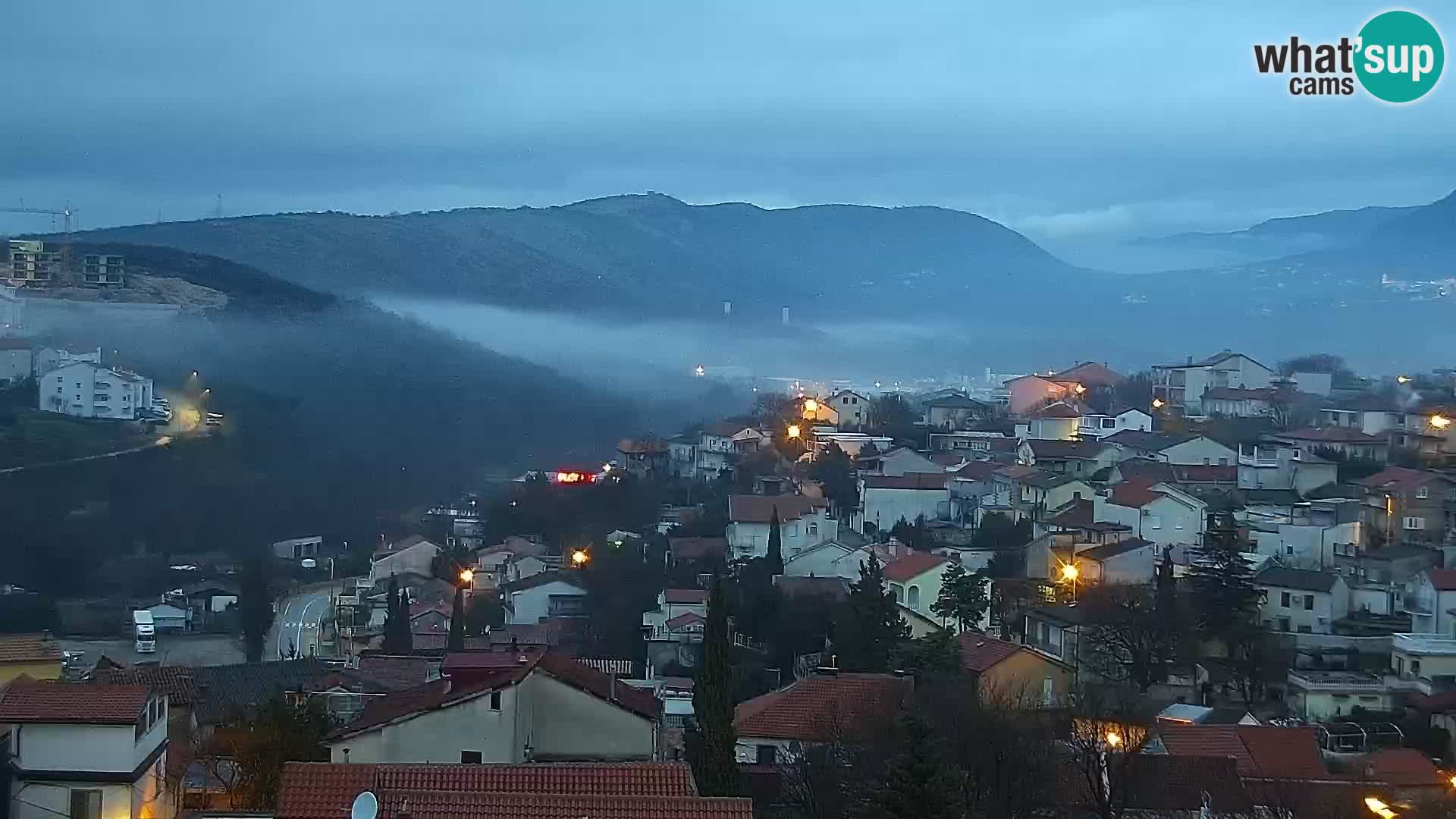 Panoramska spletna kamera Novi Vinodolski – Dalmacija v živo